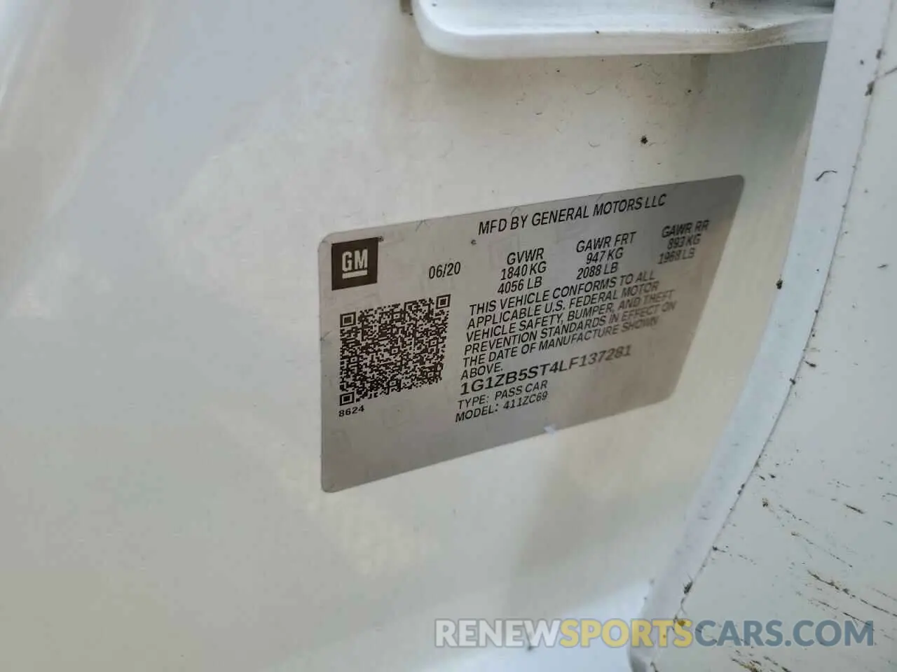 12 Photograph of a damaged car 1G1ZB5ST4LF137281 CHEVROLET MALIBU 2020
