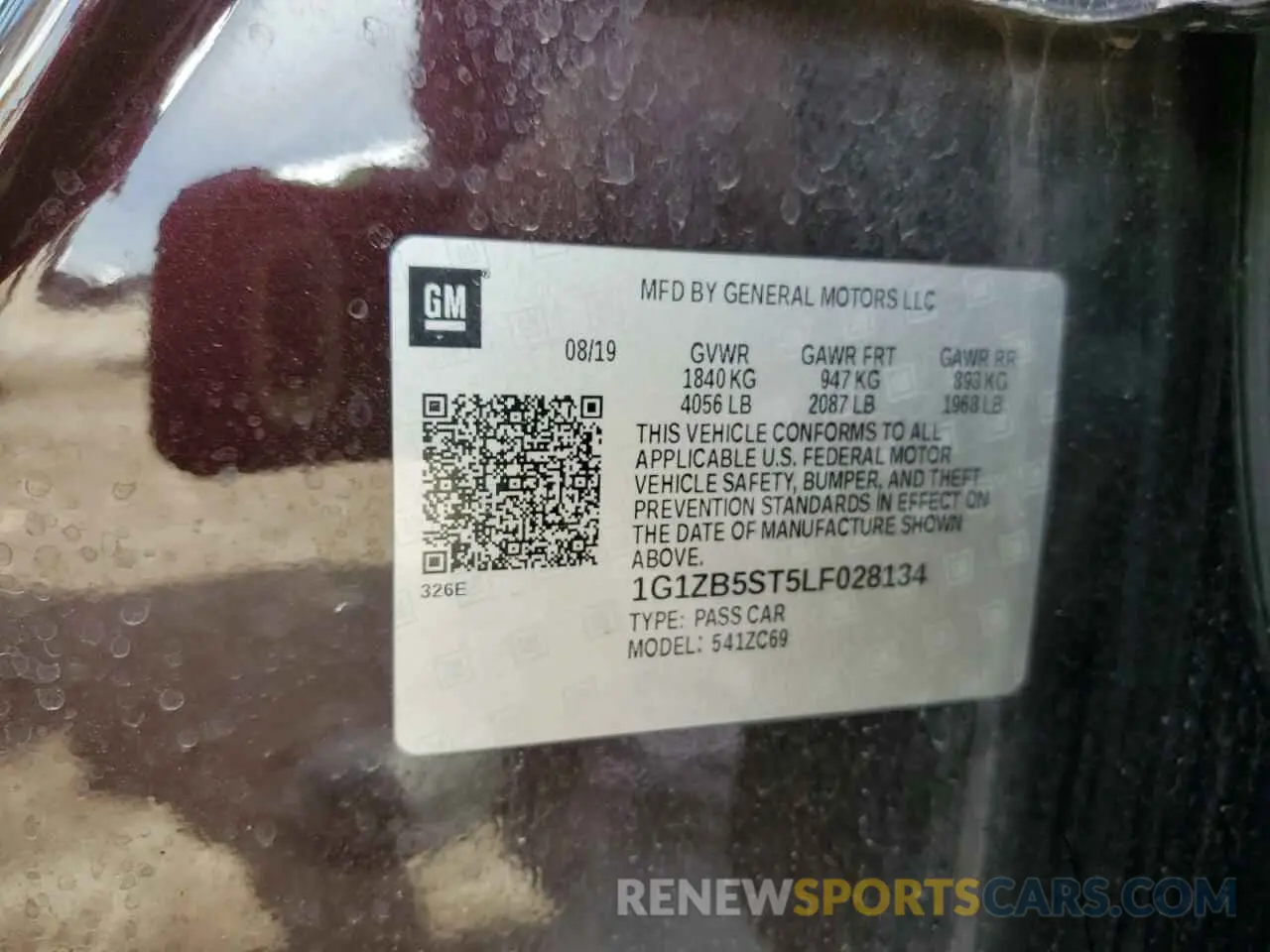 12 Photograph of a damaged car 1G1ZB5ST5LF028134 CHEVROLET MALIBU 2020