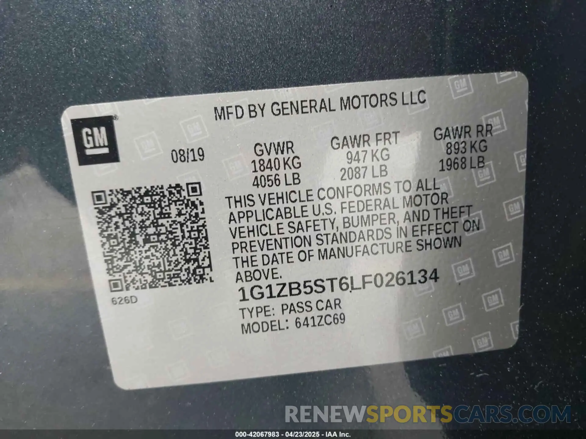 9 Photograph of a damaged car 1G1ZB5ST6LF026134 CHEVROLET MALIBU 2020