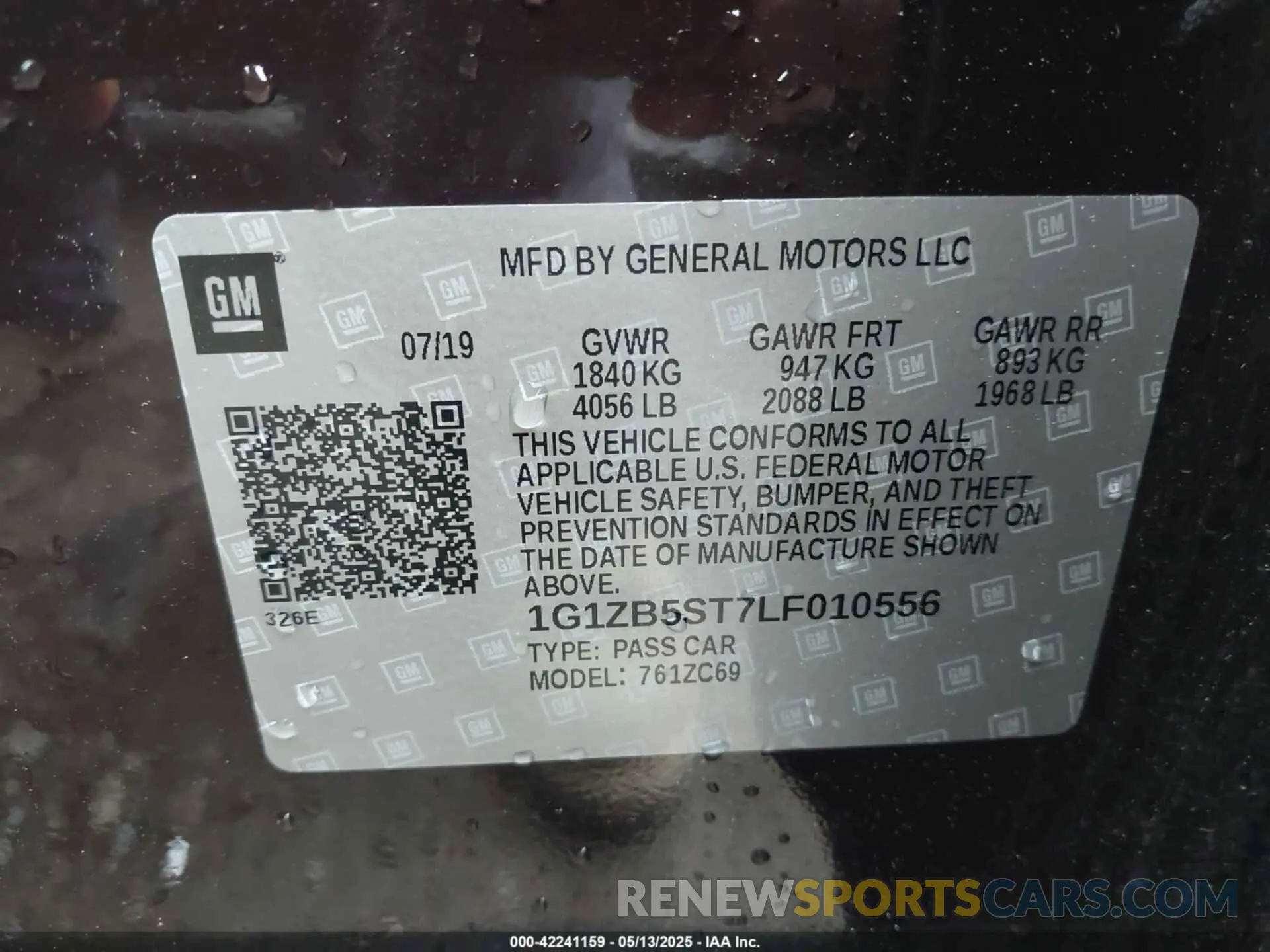 9 Фотография поврежденного автомобиля 1G1ZB5ST7LF010556 CHEVROLET MALIBU 2020