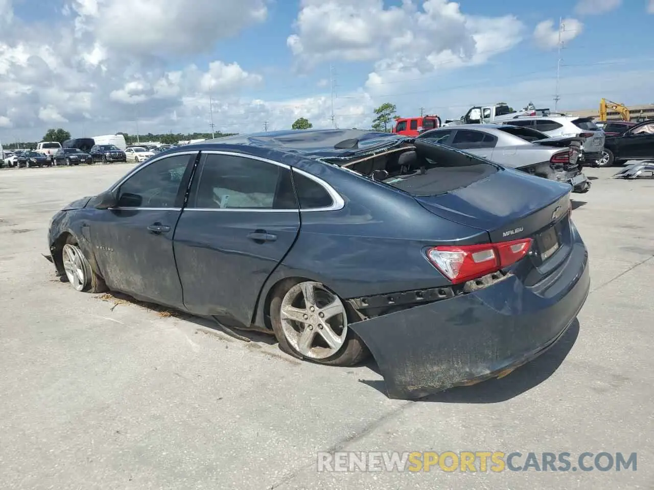 2 Photograph of a damaged car 1G1ZB5ST8LF148848 CHEVROLET MALIBU 2020