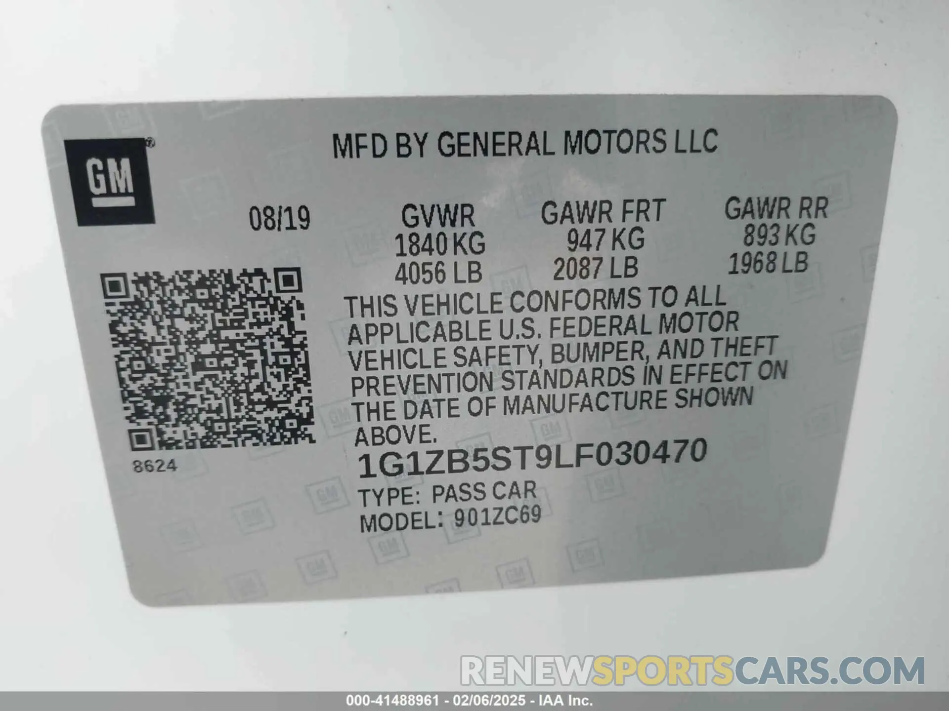 9 Фотография поврежденного автомобиля 1G1ZB5ST9LF030470 CHEVROLET MALIBU 2020