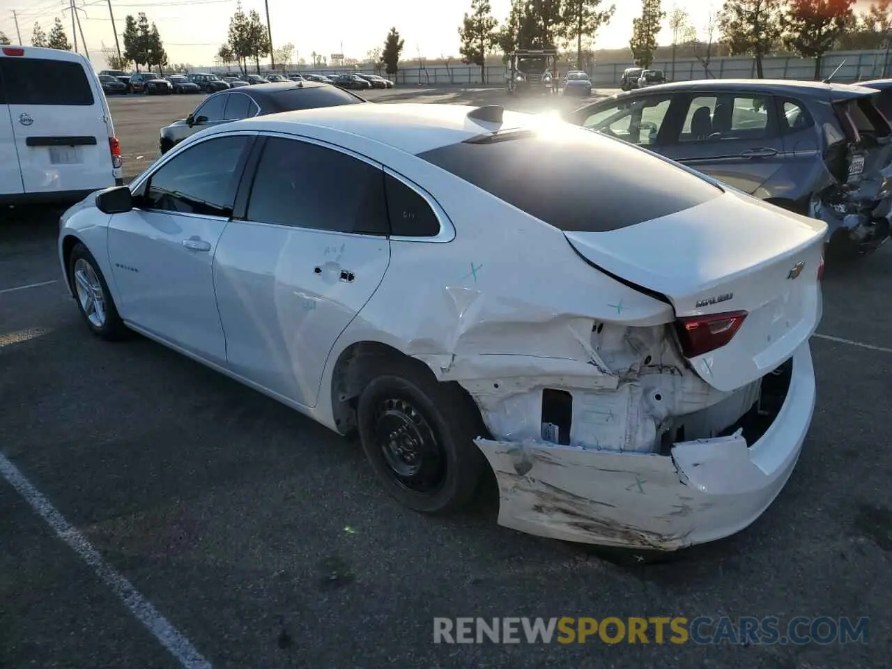 2 Фотография поврежденного автомобиля 1G1ZC5ST0LF148873 CHEVROLET MALIBU 2020