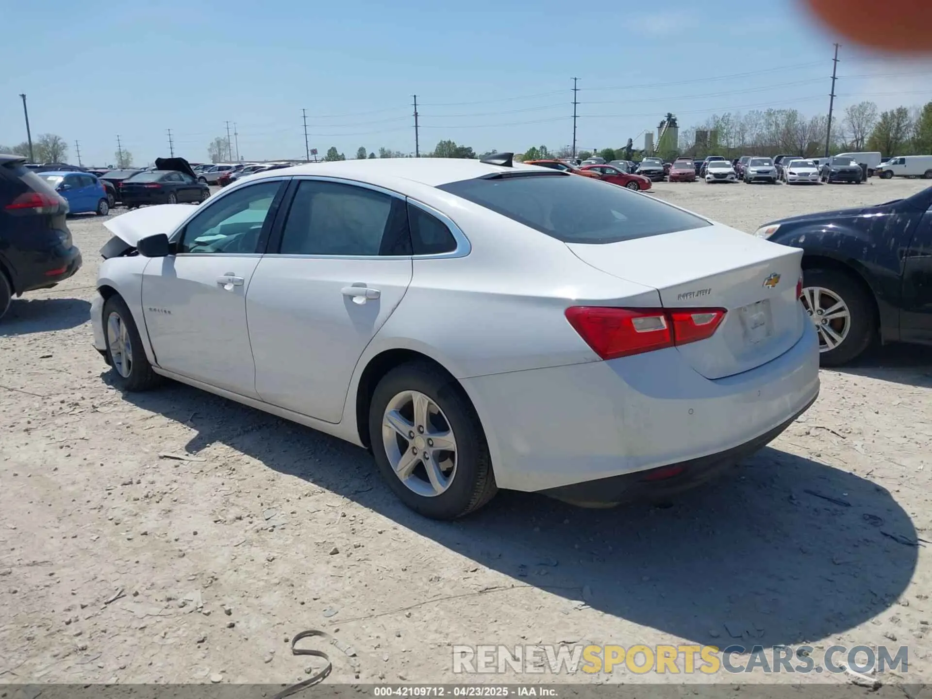 3 Photograph of a damaged car 1G1ZC5ST3LF047312 CHEVROLET MALIBU 2020