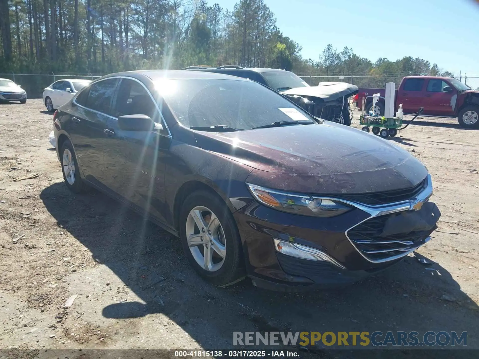 1 Фотография поврежденного автомобиля 1G1ZC5ST6LF107793 CHEVROLET MALIBU 2020