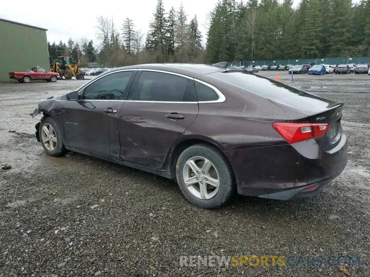 2 Photograph of a damaged car 1G1ZC5ST7LF107995 CHEVROLET MALIBU 2020