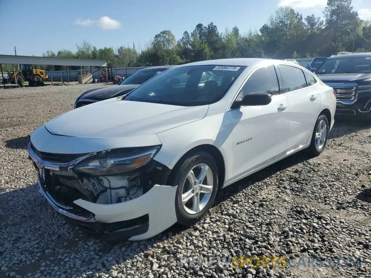 1 Photograph of a damaged car 1G1ZC5ST8LF016119 CHEVROLET MALIBU 2020