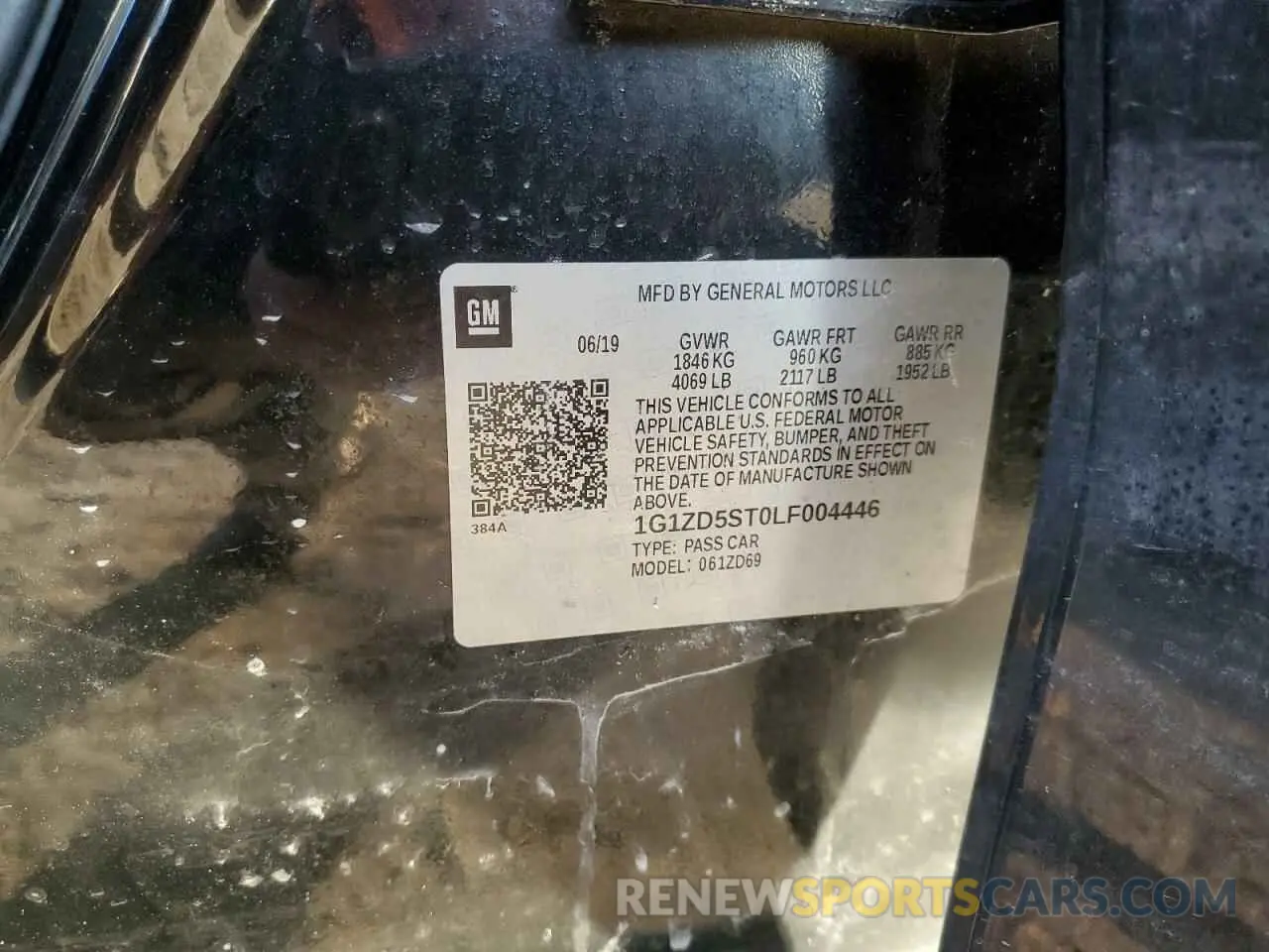 14 Photograph of a damaged car 1G1ZD5ST0LF004446 CHEVROLET MALIBU 2020