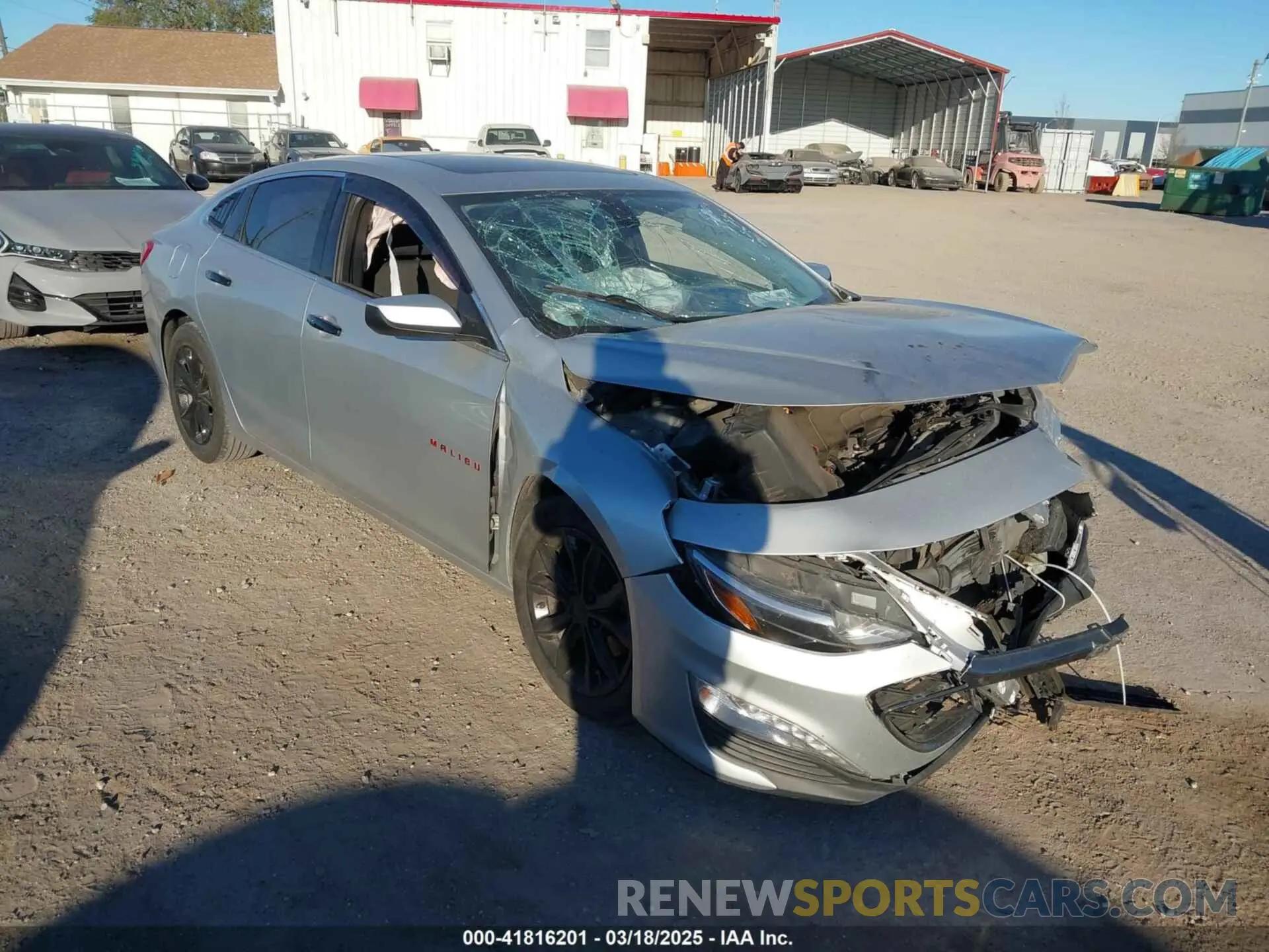 1 Photograph of a damaged car 1G1ZD5ST0LF009968 CHEVROLET MALIBU 2020