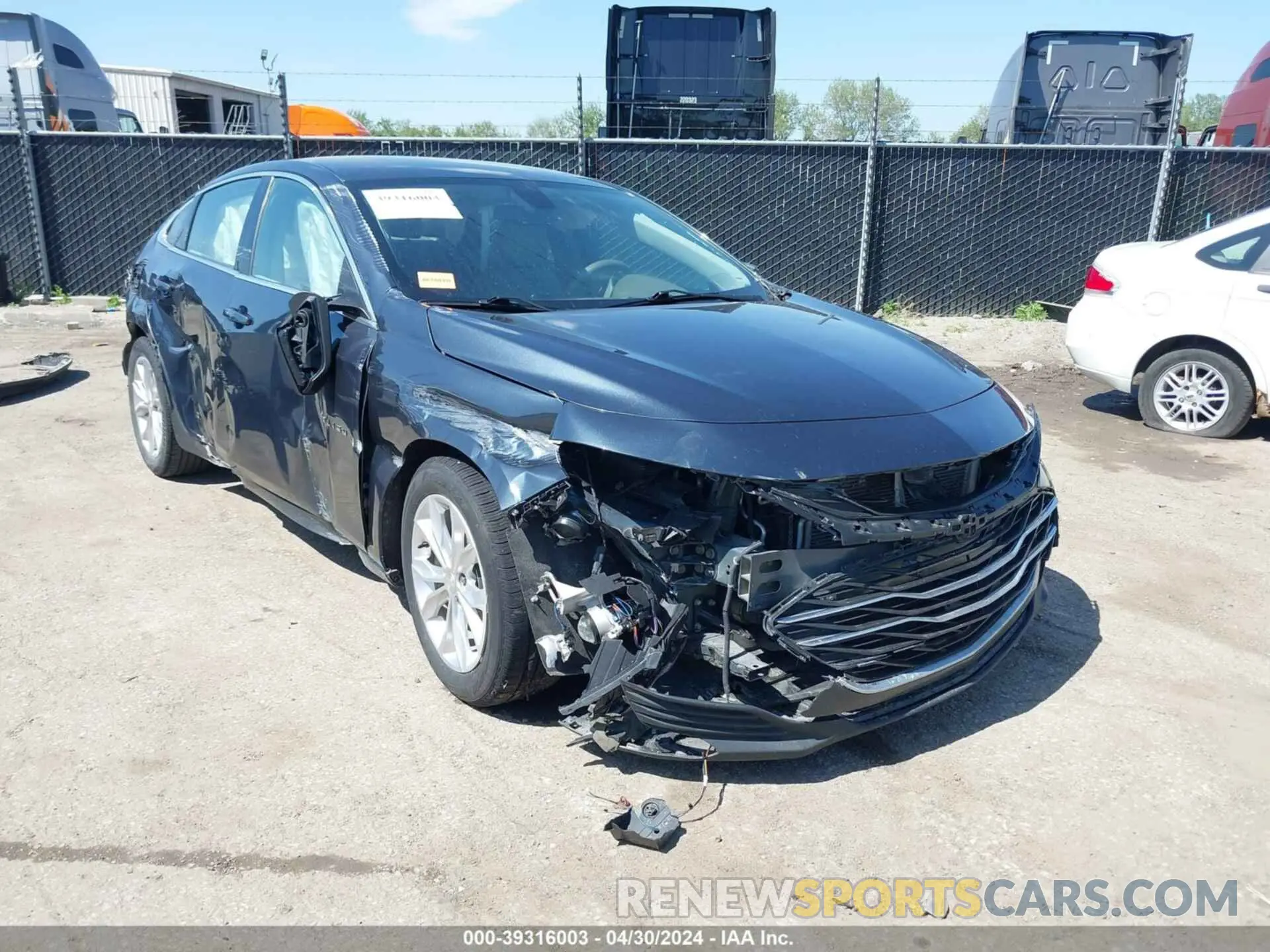 1 Photograph of a damaged car 1G1ZD5ST0LF038516 CHEVROLET MALIBU 2020