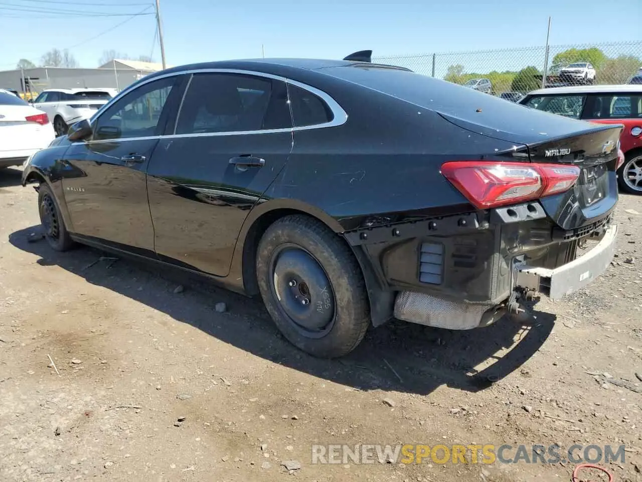 2 Фотография поврежденного автомобиля 1G1ZD5ST0LF048575 CHEVROLET MALIBU 2020