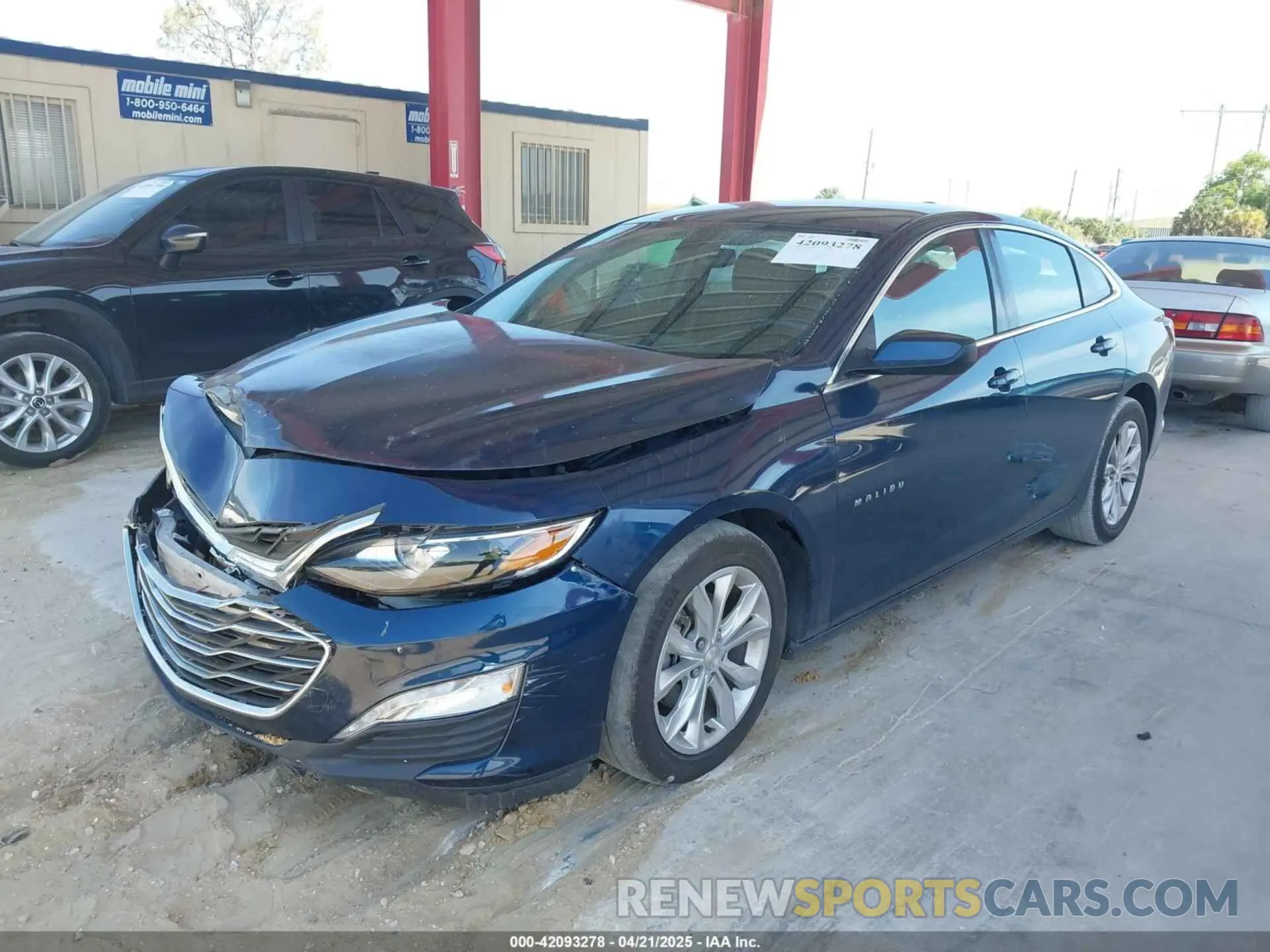 2 Photograph of a damaged car 1G1ZD5ST0LF102540 CHEVROLET MALIBU 2020