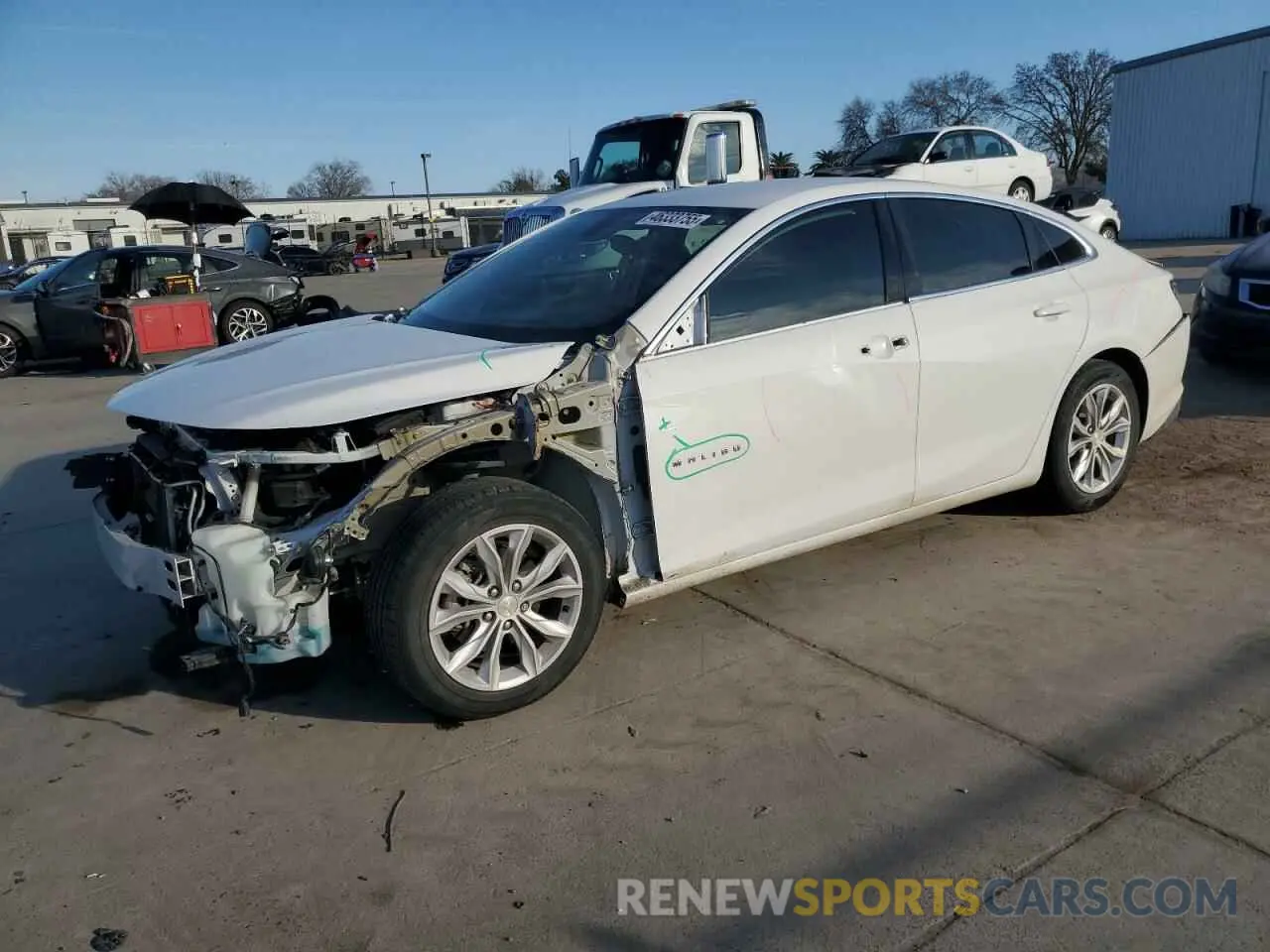 1 Photograph of a damaged car 1G1ZD5ST0LF122383 CHEVROLET MALIBU 2020
