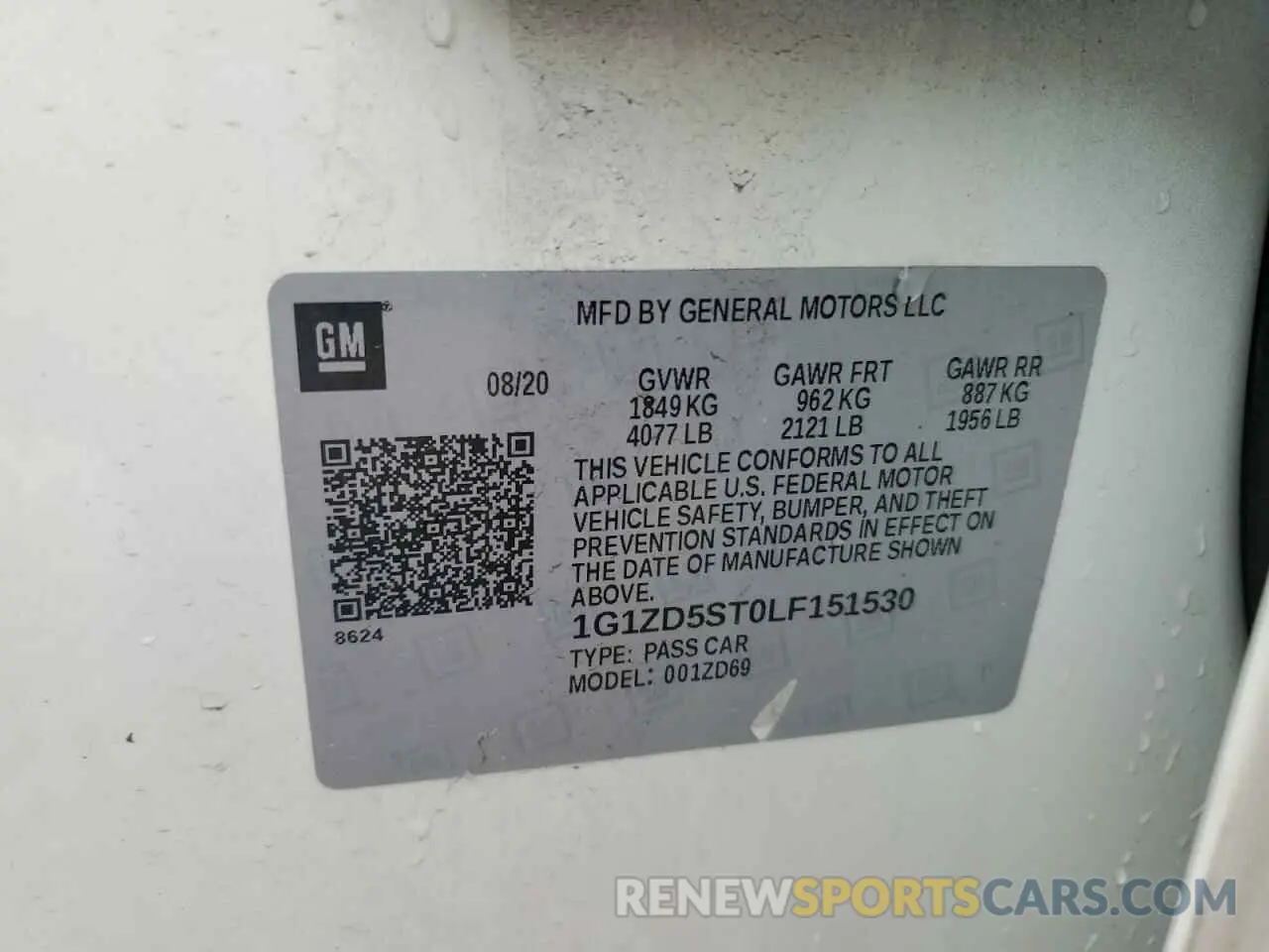 13 Photograph of a damaged car 1G1ZD5ST0LF151530 CHEVROLET MALIBU 2020