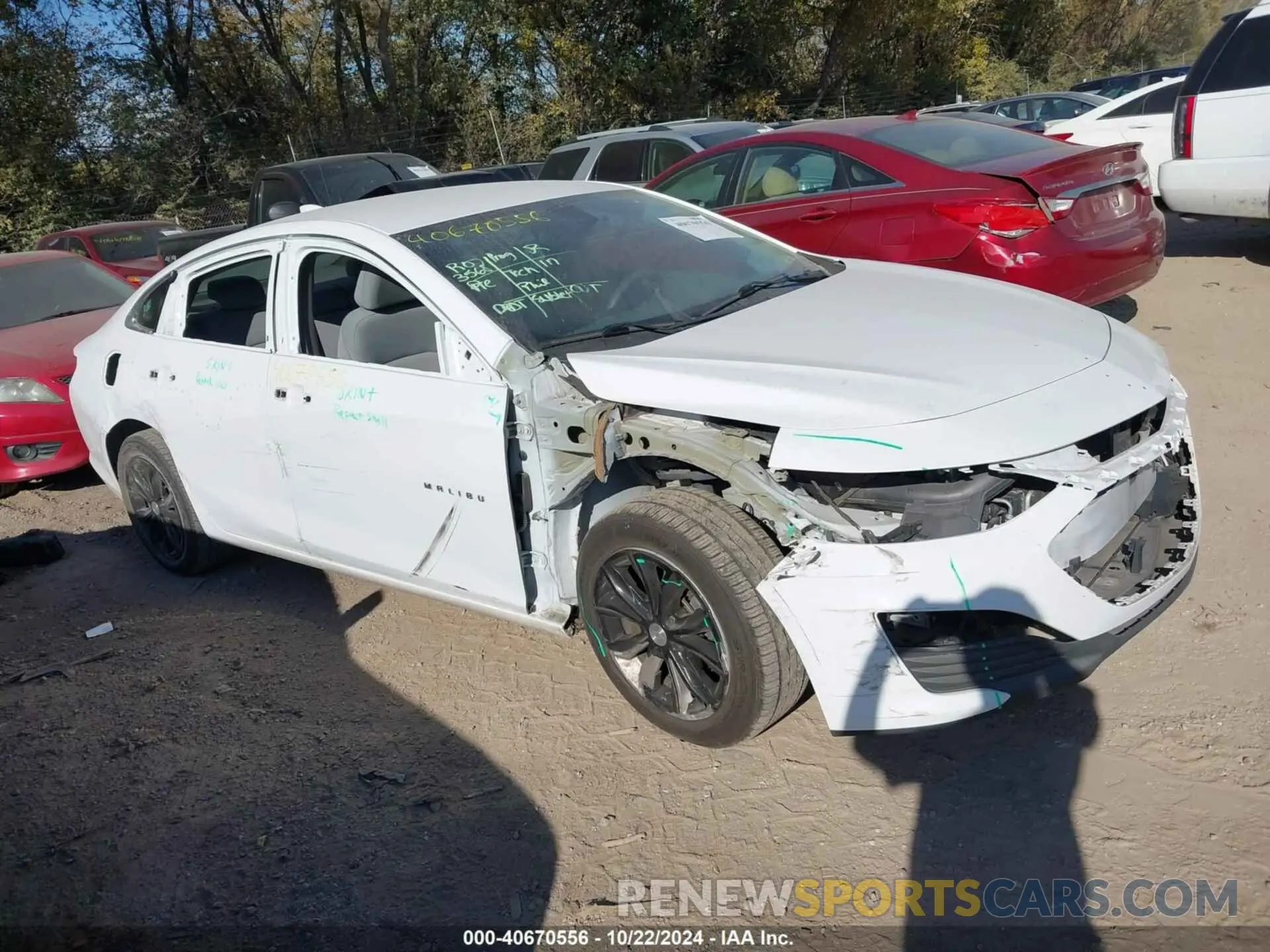 1 Photograph of a damaged car 1G1ZD5ST2LF057911 CHEVROLET MALIBU 2020