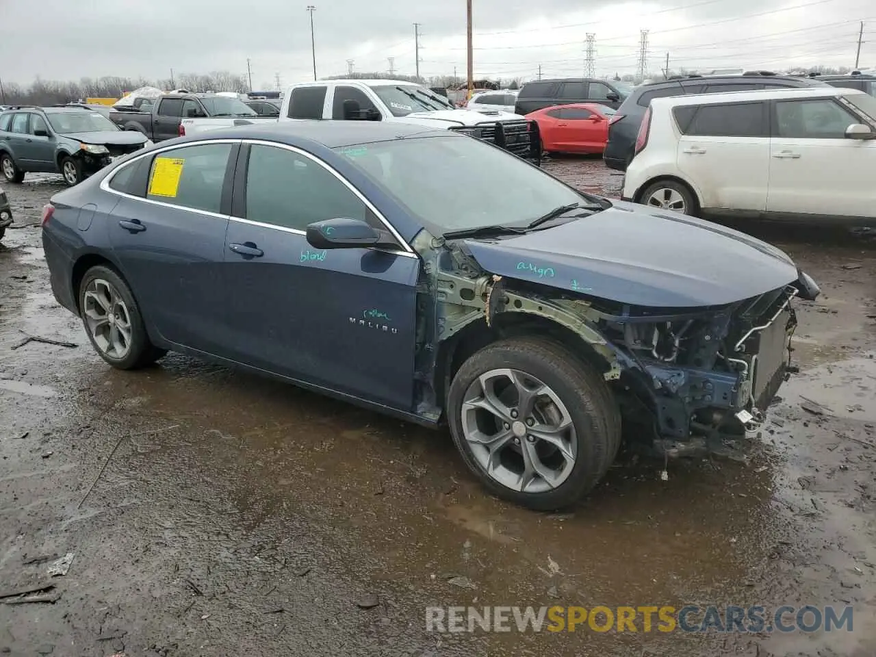 4 Фотография поврежденного автомобиля 1G1ZD5ST3LF128503 CHEVROLET MALIBU 2020