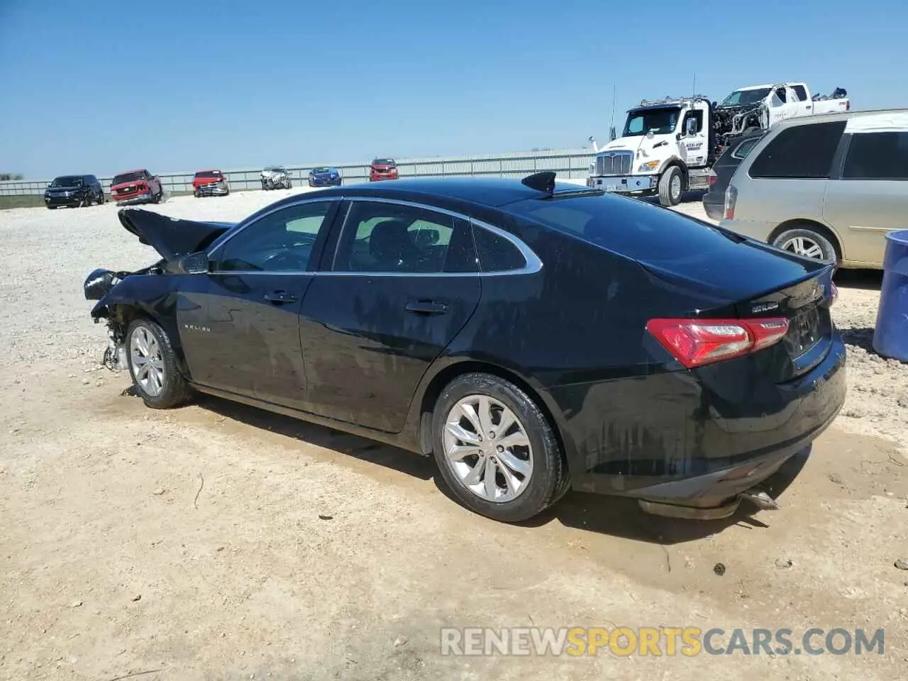 2 Photograph of a damaged car 1G1ZD5ST4LF015949 CHEVROLET MALIBU 2020