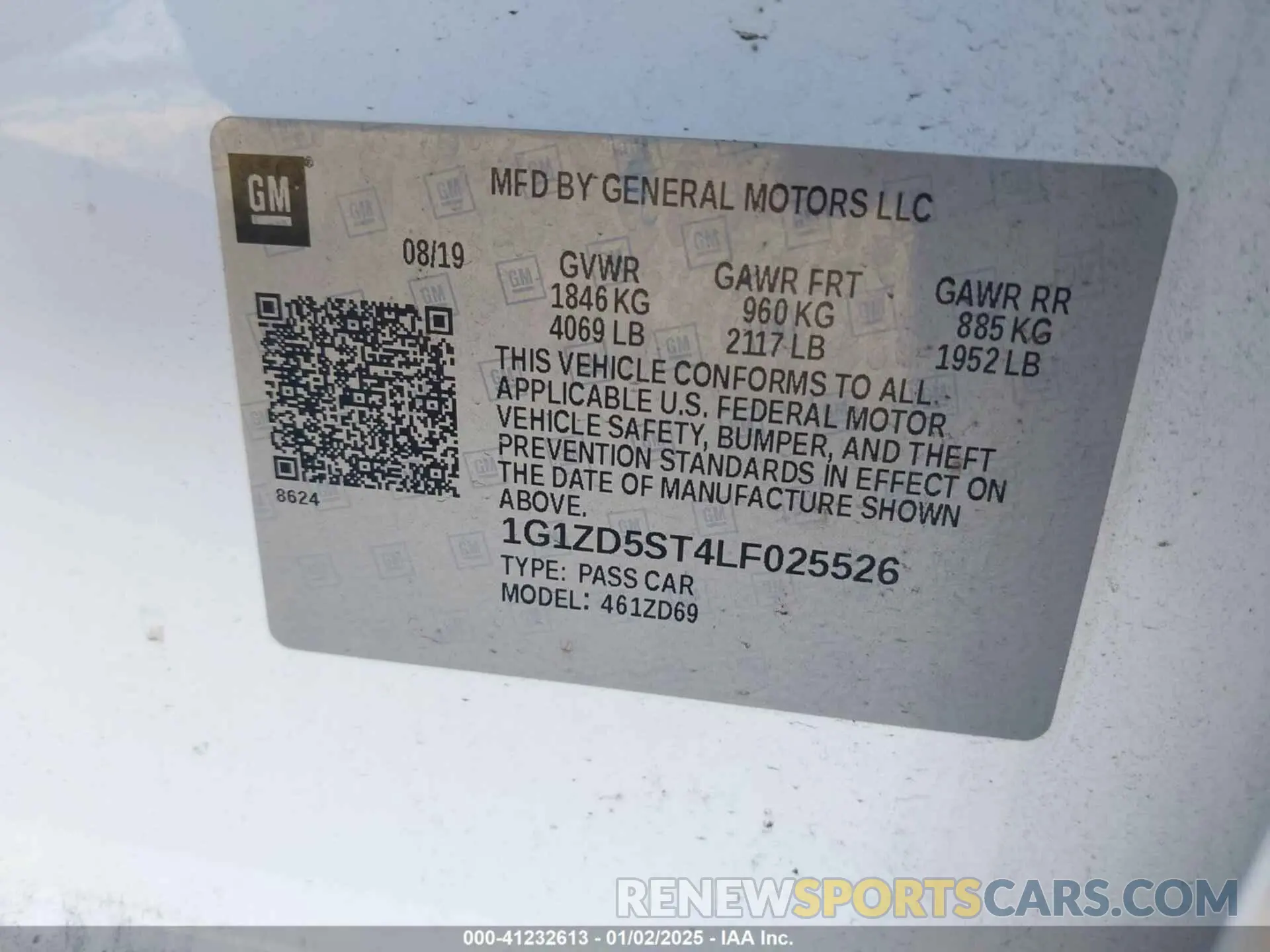 9 Фотография поврежденного автомобиля 1G1ZD5ST4LF025526 CHEVROLET MALIBU 2020
