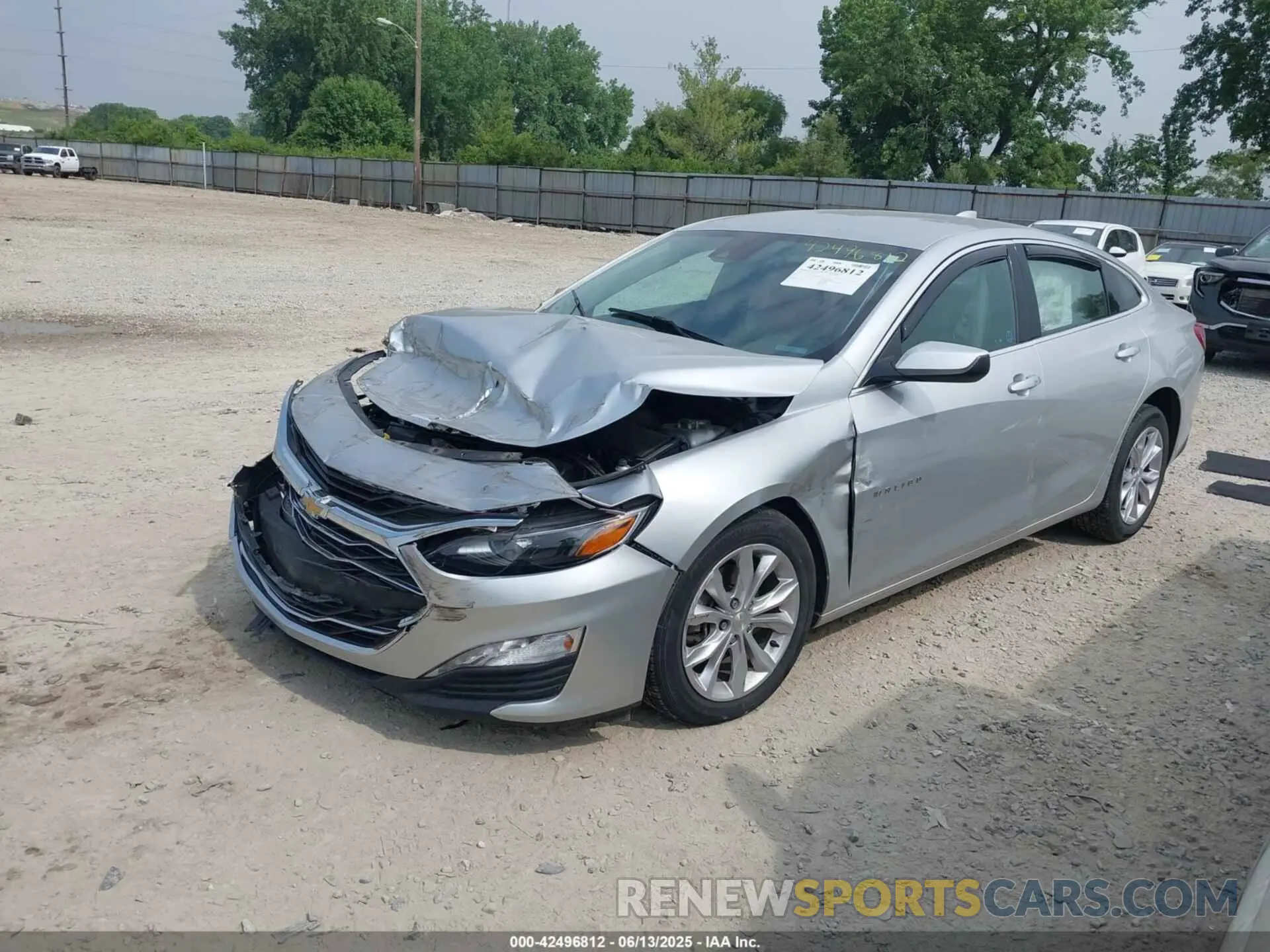 2 Photograph of a damaged car 1G1ZD5ST5LF041539 CHEVROLET MALIBU 2020