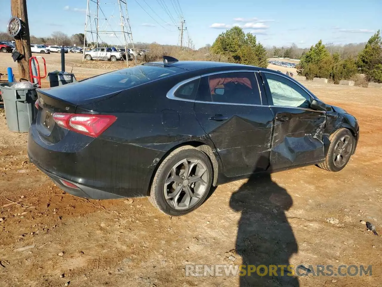 3 Photograph of a damaged car 1G1ZD5ST5LF106034 CHEVROLET MALIBU 2020