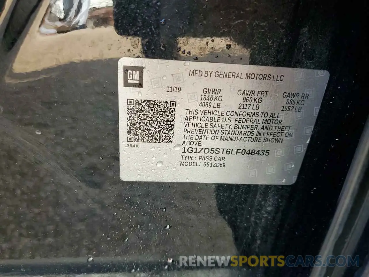 12 Photograph of a damaged car 1G1ZD5ST6LF048435 CHEVROLET MALIBU 2020