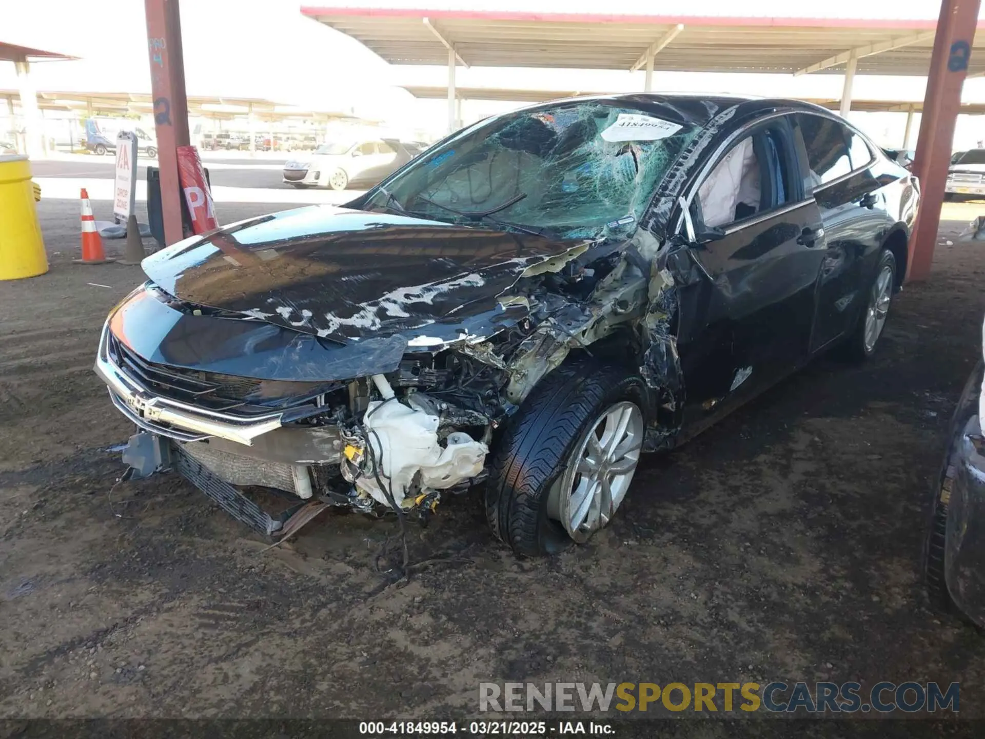 2 Photograph of a damaged car 1G1ZD5ST8LF018840 CHEVROLET MALIBU 2020