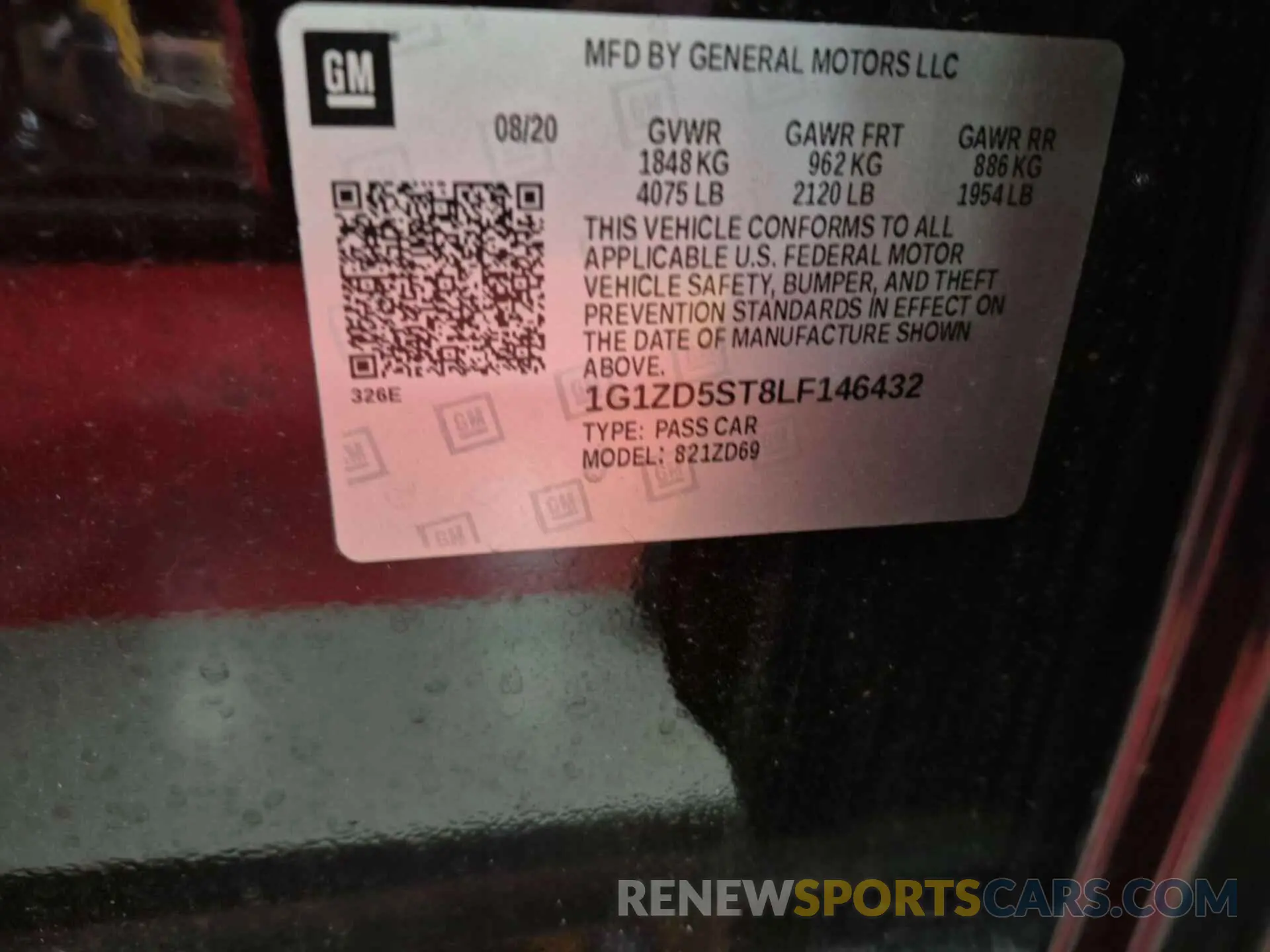 12 Фотография поврежденного автомобиля 1G1ZD5ST8LF146432 CHEVROLET MALIBU 2020