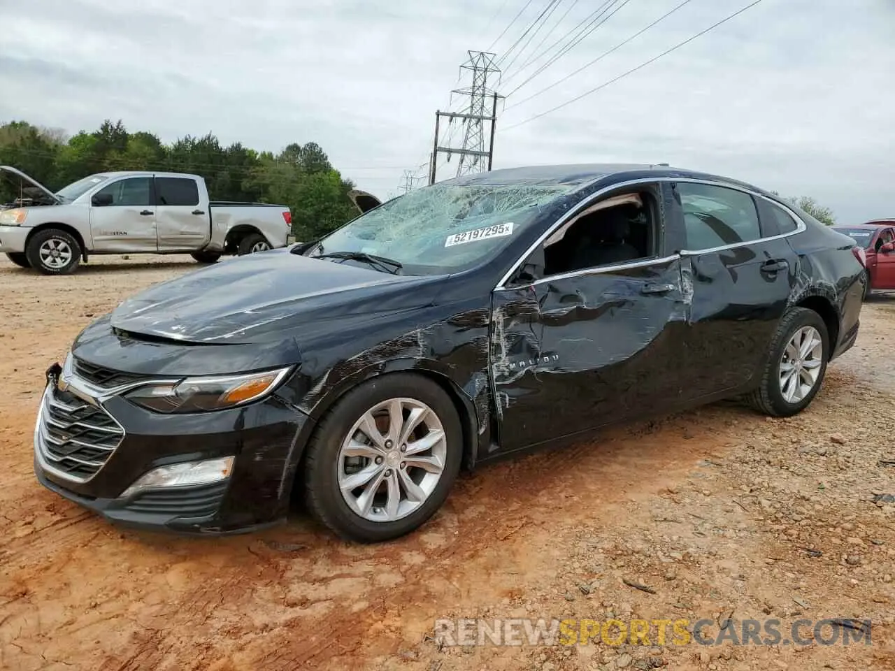 1 Фотография поврежденного автомобиля 1G1ZD5ST9LF036604 CHEVROLET MALIBU 2020