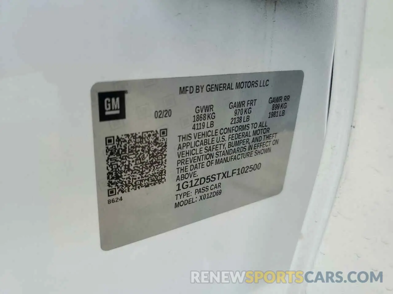 12 Photograph of a damaged car 1G1ZD5STXLF102500 CHEVROLET MALIBU 2020
