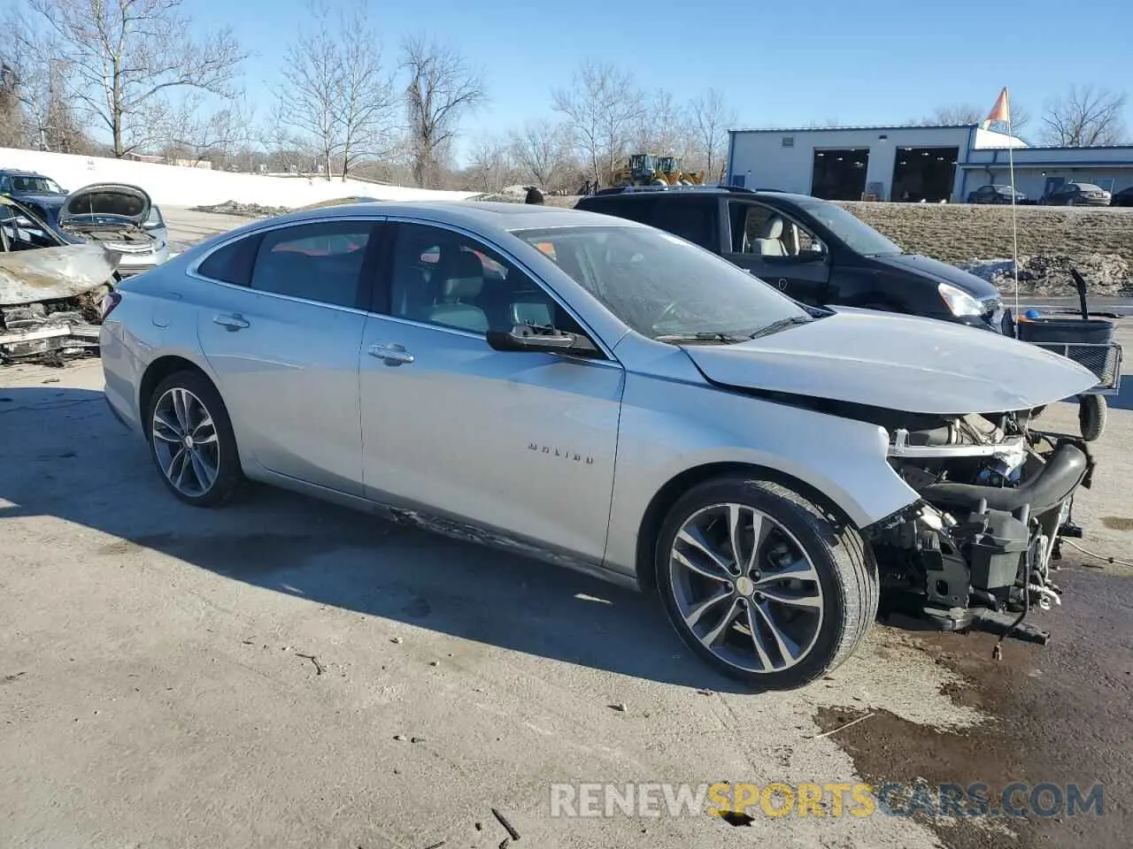 4 Photograph of a damaged car 1G1ZE5SX3LF007583 CHEVROLET MALIBU 2020