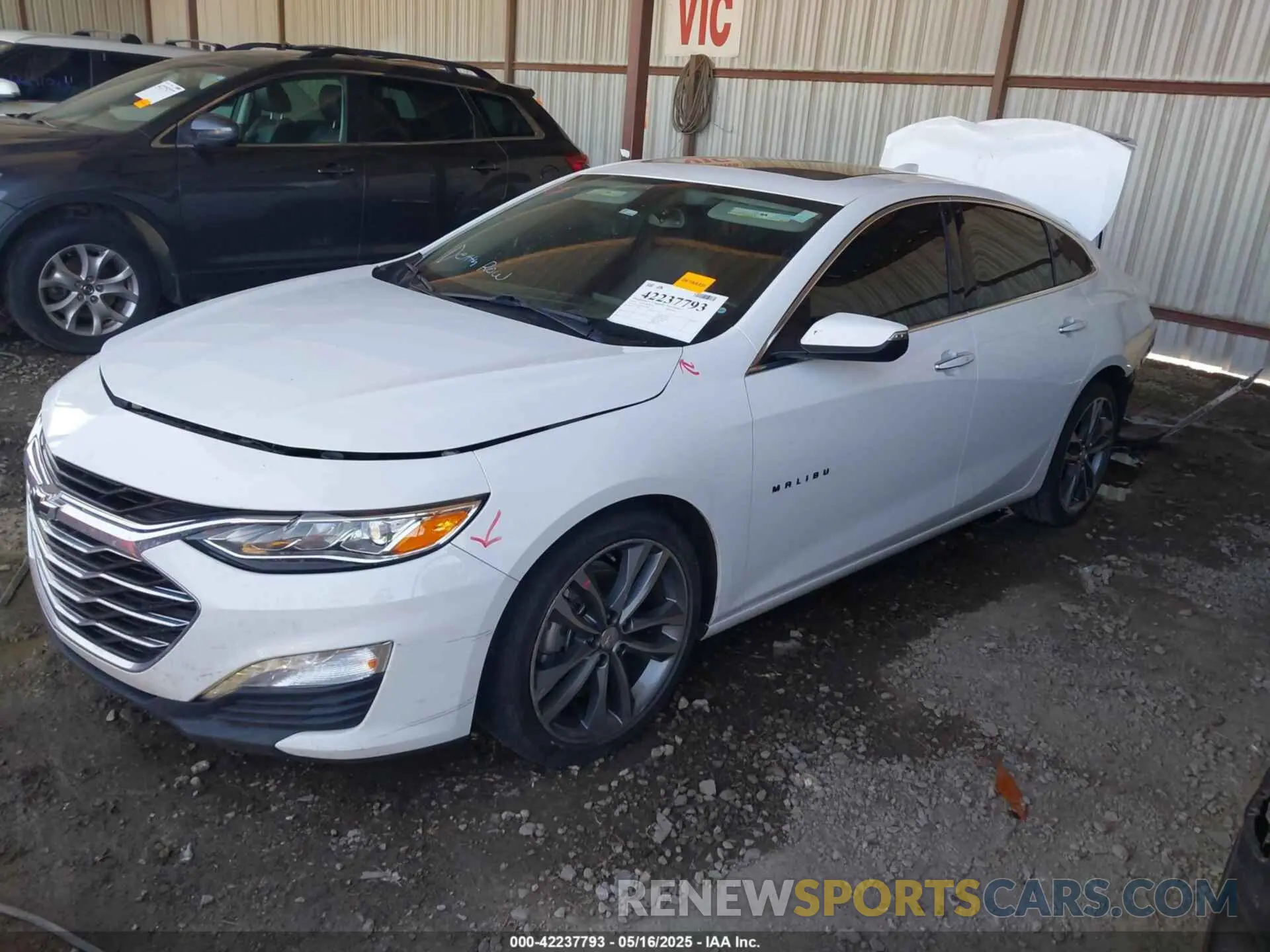 2 Photograph of a damaged car 1G1ZE5SX8LF028087 CHEVROLET MALIBU 2020