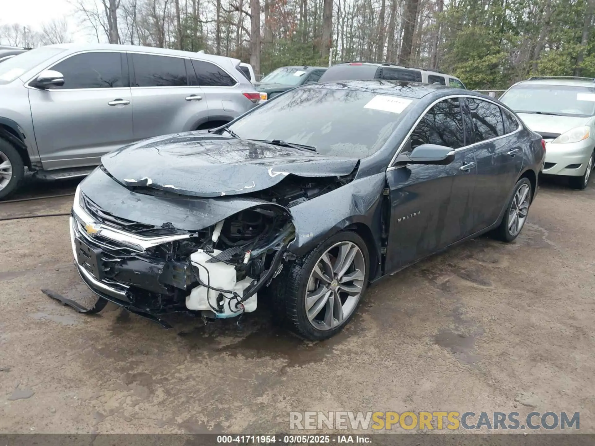 2 Photograph of a damaged car 1G1ZE5SX9LF092137 CHEVROLET MALIBU 2020