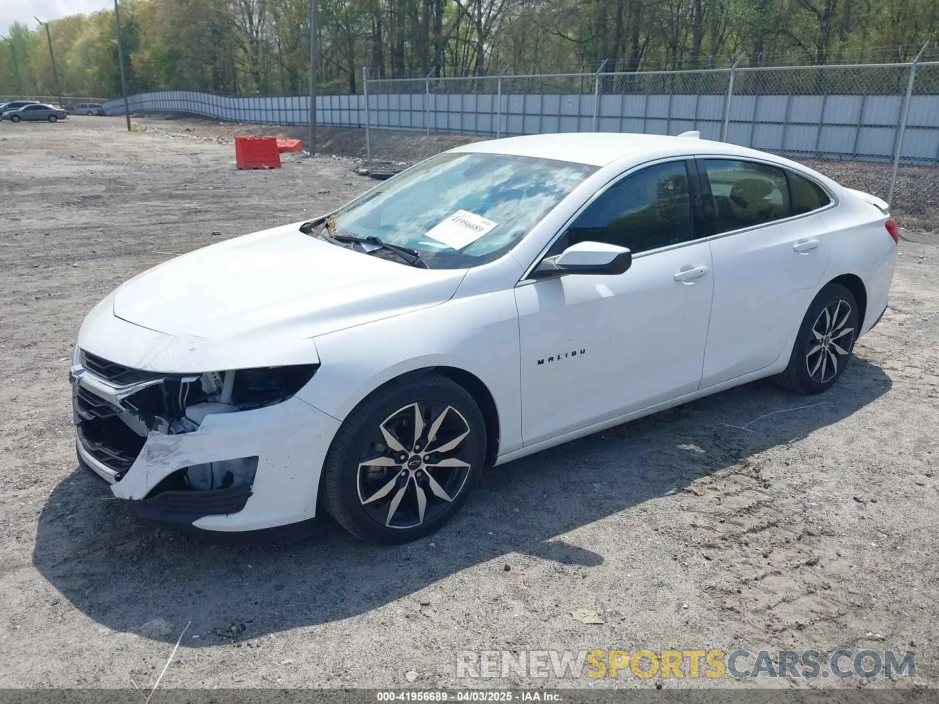 2 Photograph of a damaged car 1G1ZG5ST3LF023113 CHEVROLET MALIBU 2020