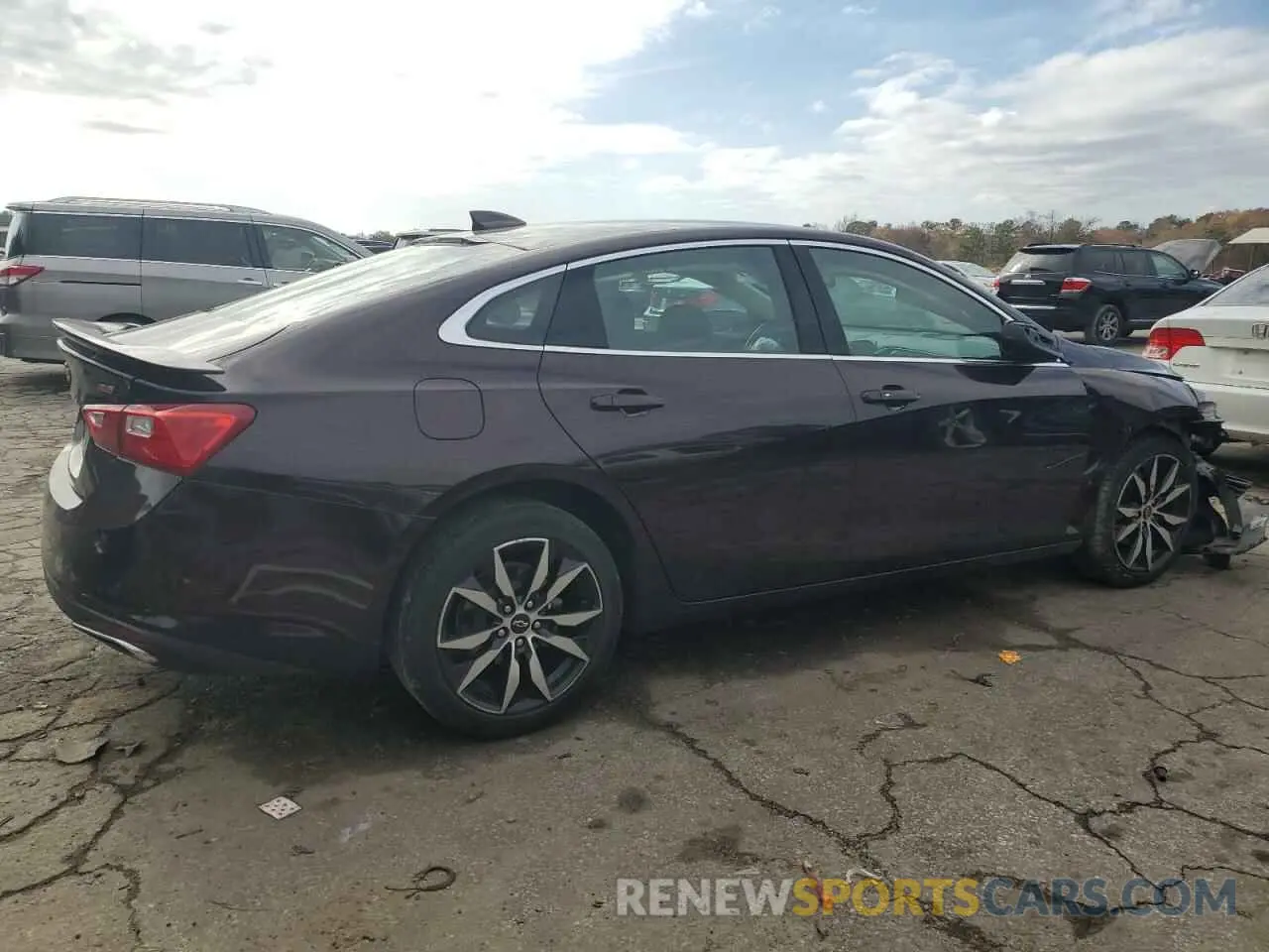 3 Photograph of a damaged car 1G1ZG5ST3LF024228 CHEVROLET MALIBU 2020