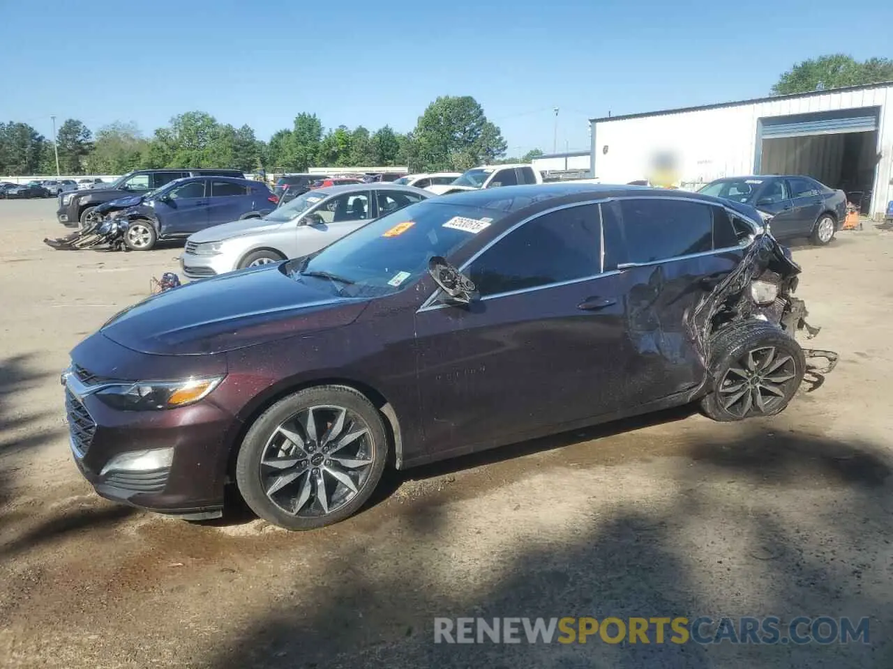 1 Photograph of a damaged car 1G1ZG5ST5LF145567 CHEVROLET MALIBU 2020
