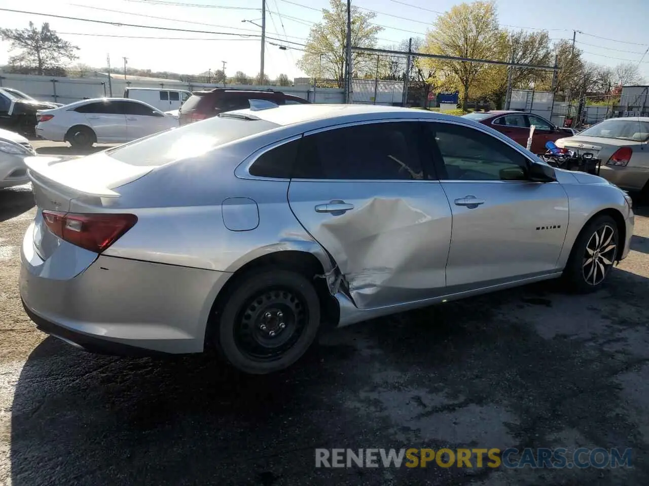 3 Photograph of a damaged car 1G1ZG5ST7LF157185 CHEVROLET MALIBU 2020
