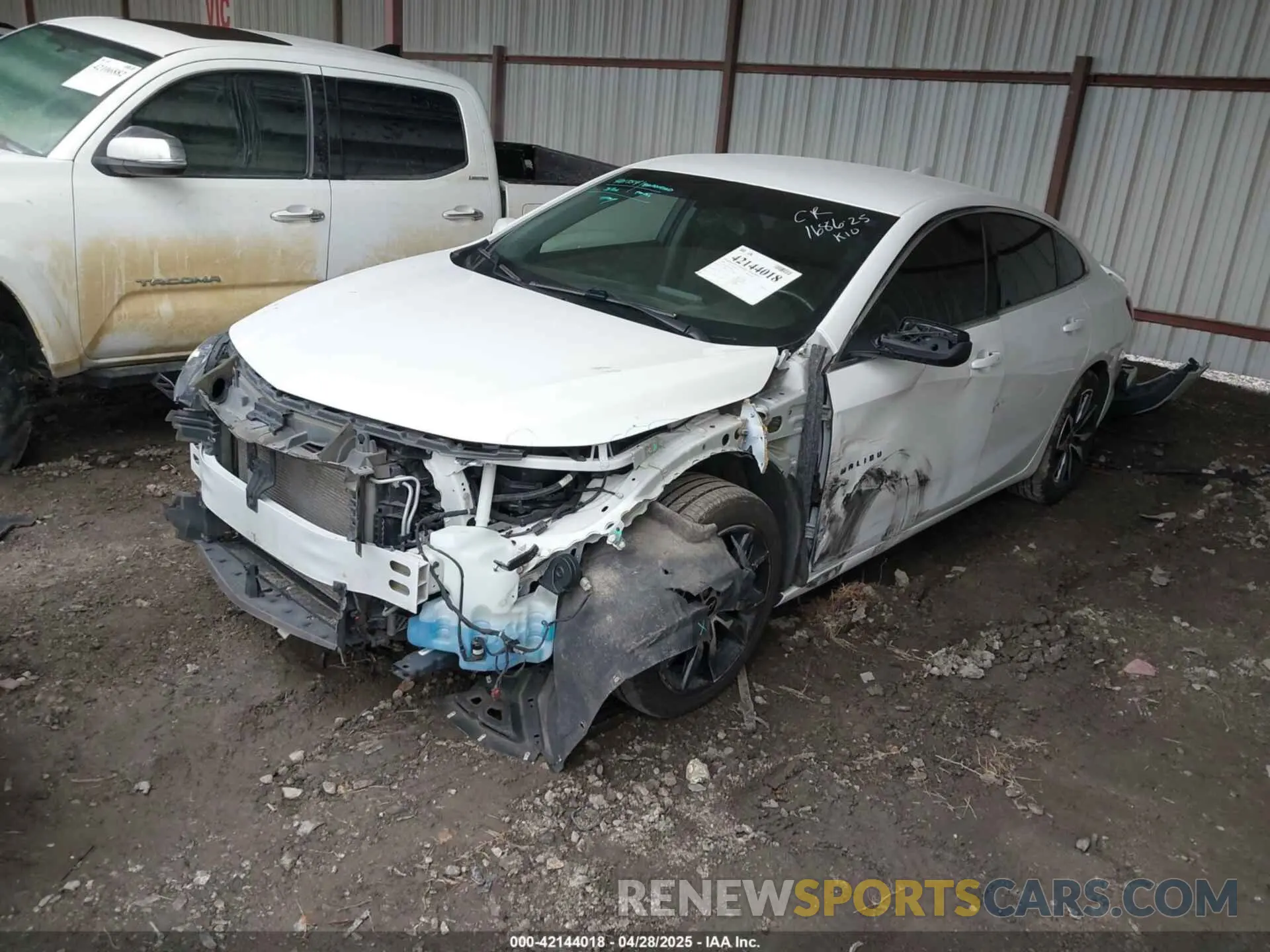 2 Photograph of a damaged car 1G1ZG5ST9LF079203 CHEVROLET MALIBU 2020