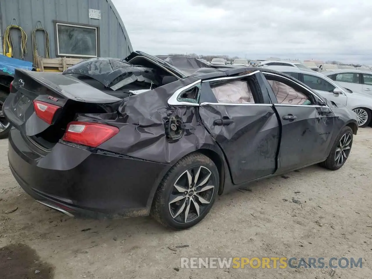 3 Photograph of a damaged car 1G1ZG5STXLF153826 CHEVROLET MALIBU 2020