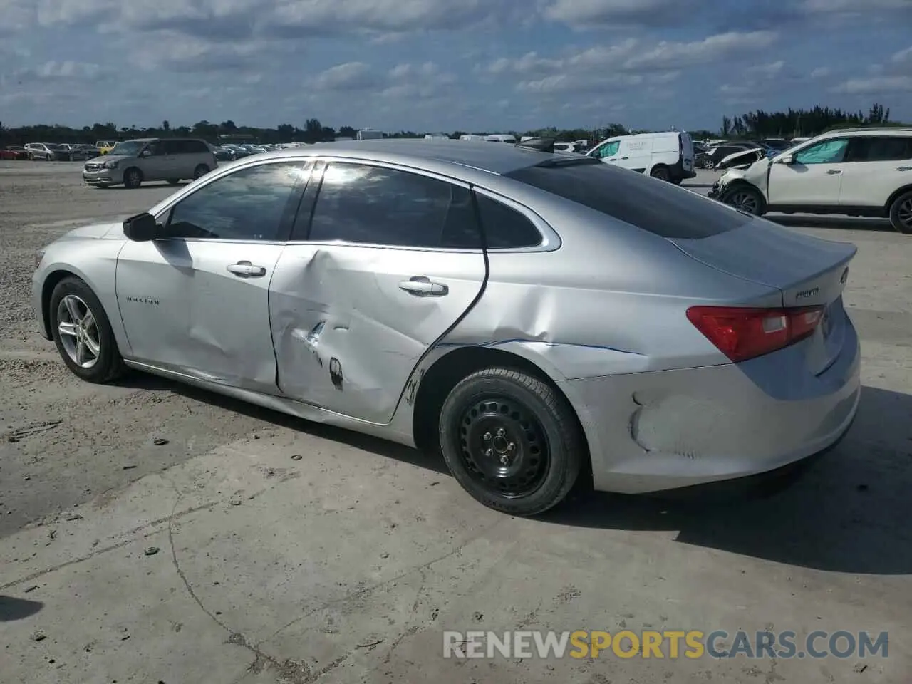 2 Photograph of a damaged car 1G1ZB5ST4MF088245 CHEVROLET MALIBU 2021