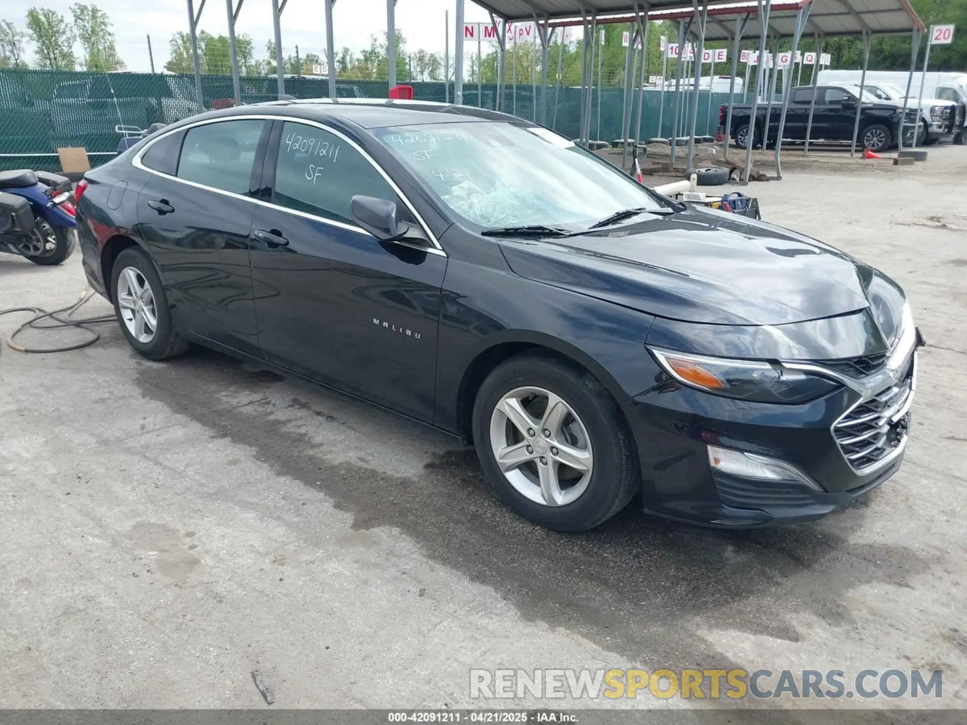 1 Photograph of a damaged car 1G1ZB5ST7MF040030 CHEVROLET MALIBU 2021
