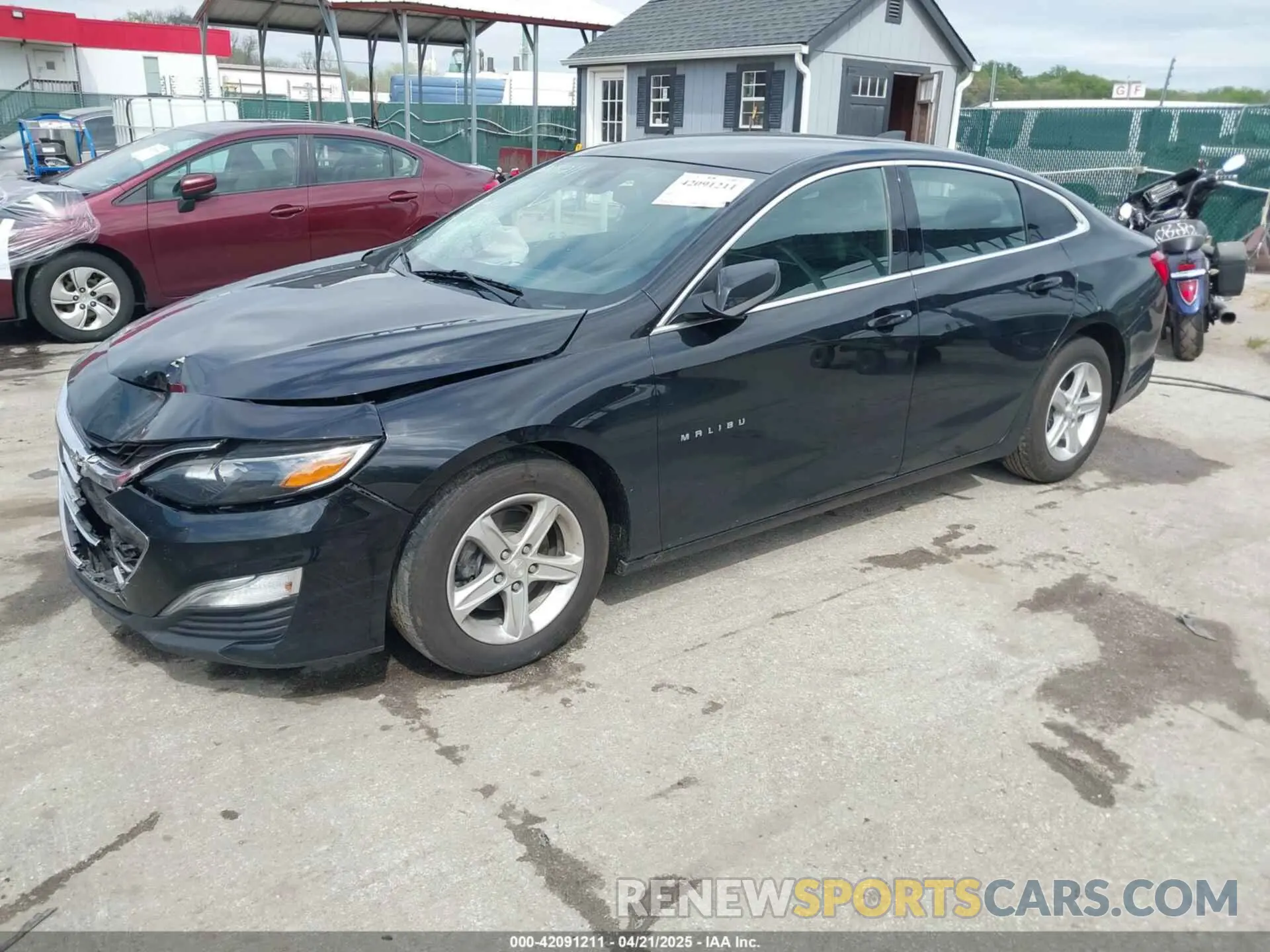 2 Photograph of a damaged car 1G1ZB5ST7MF040030 CHEVROLET MALIBU 2021