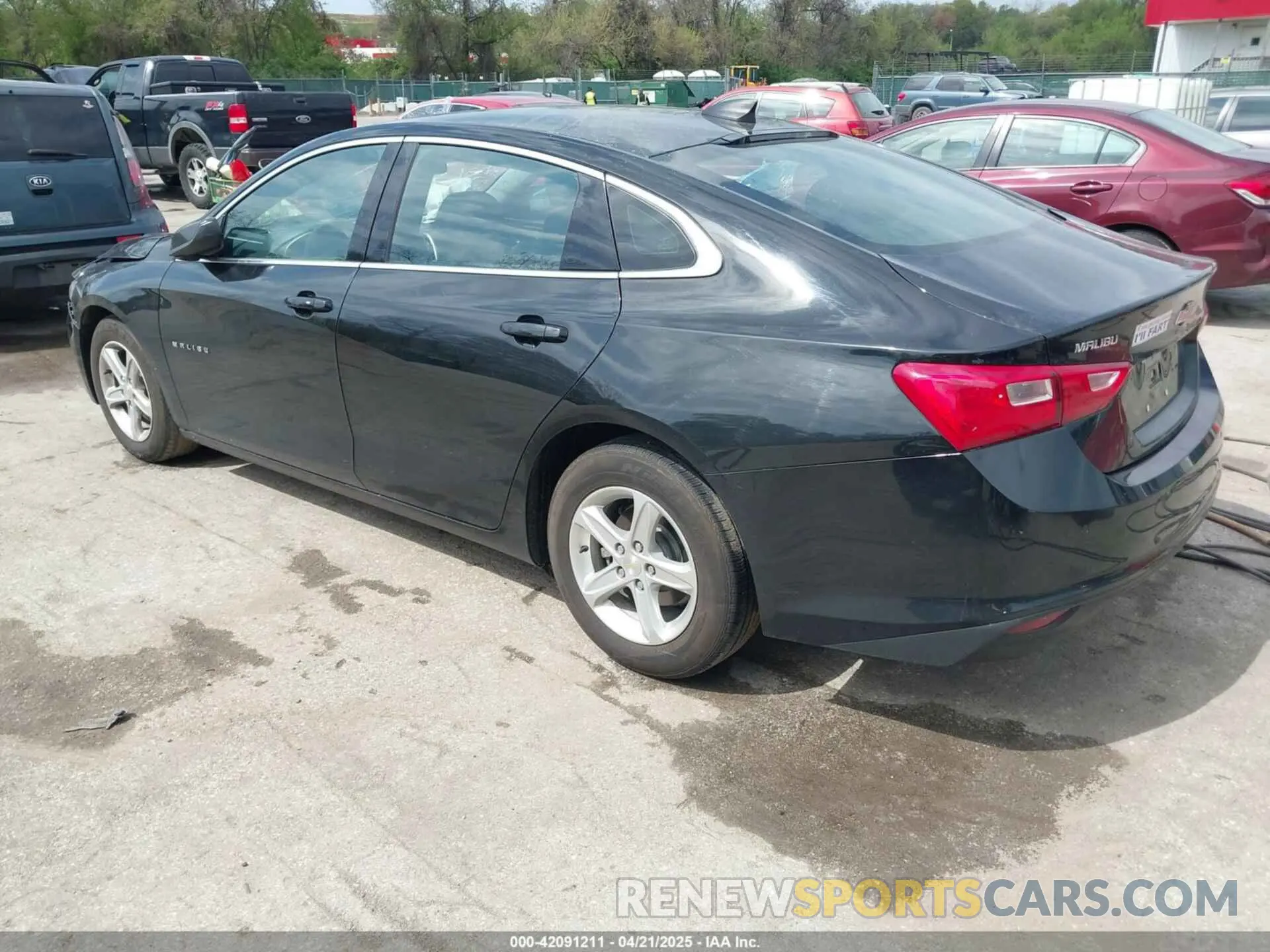3 Photograph of a damaged car 1G1ZB5ST7MF040030 CHEVROLET MALIBU 2021