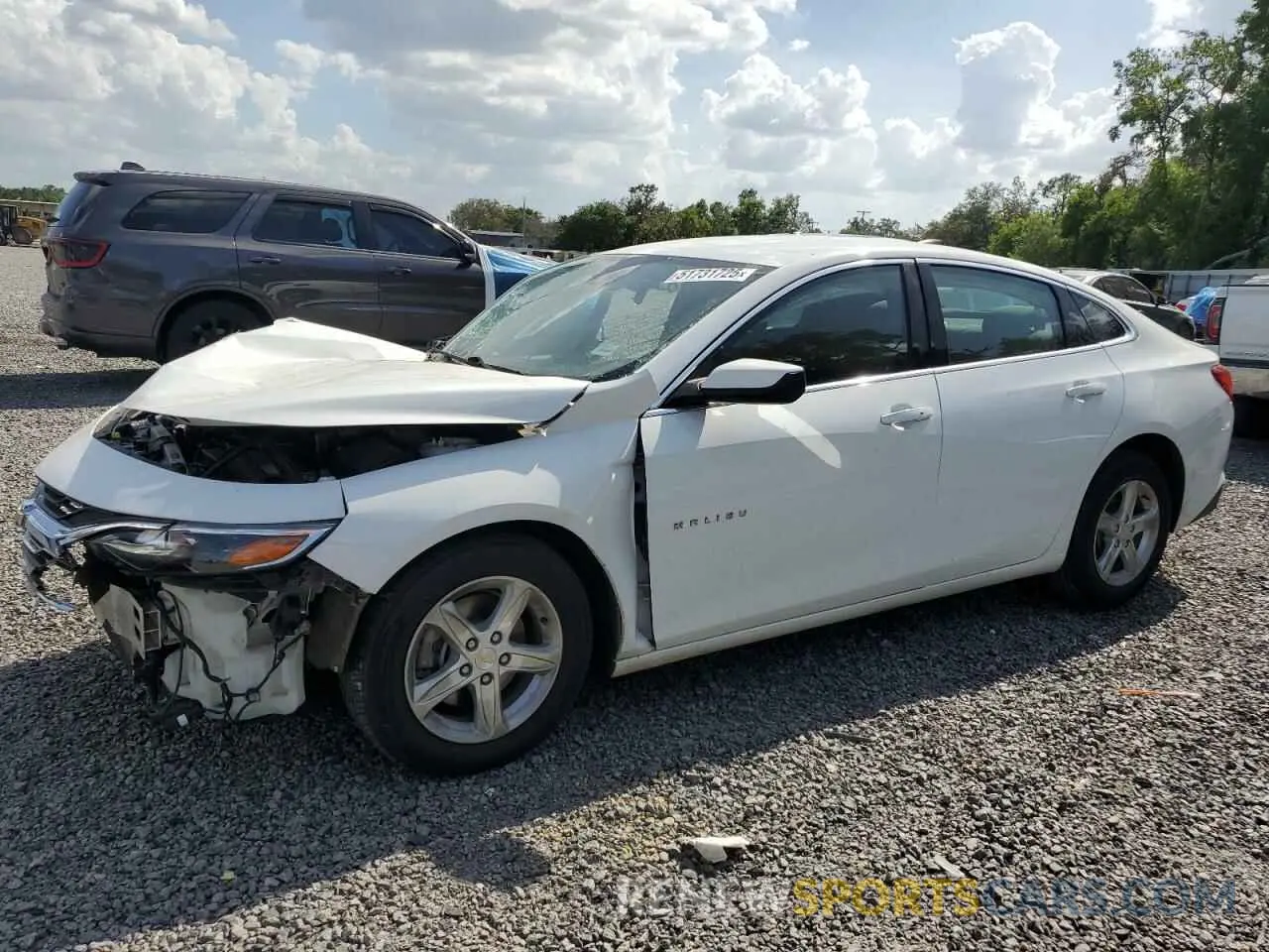 1 Фотография поврежденного автомобиля 1G1ZC5ST3MF087195 CHEVROLET MALIBU 2021