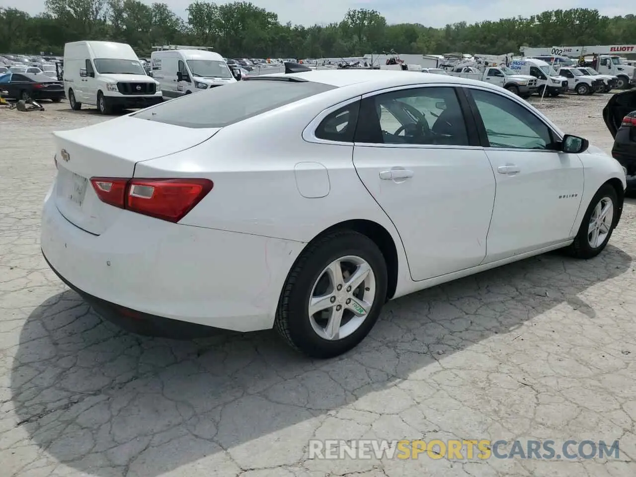 3 Photograph of a damaged car 1G1ZC5ST6MF085537 CHEVROLET MALIBU 2021