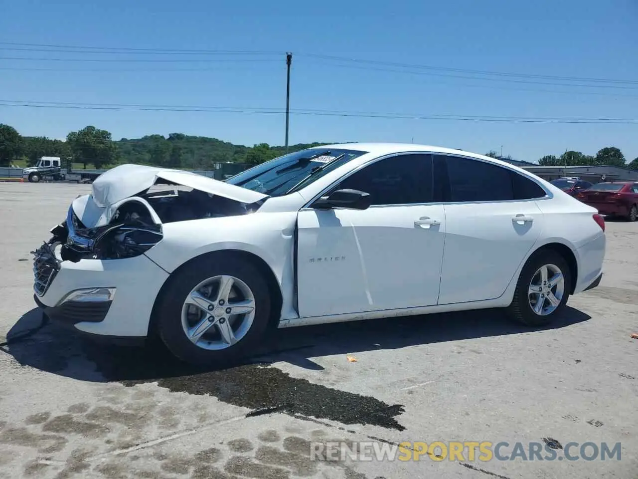 1 Photograph of a damaged car 1G1ZC5ST8MF083837 CHEVROLET MALIBU 2021