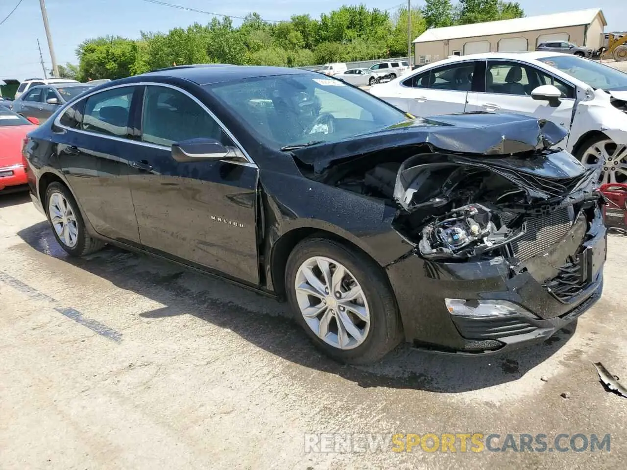 4 Фотография поврежденного автомобиля 1G1ZD5ST0MF065698 CHEVROLET MALIBU 2021