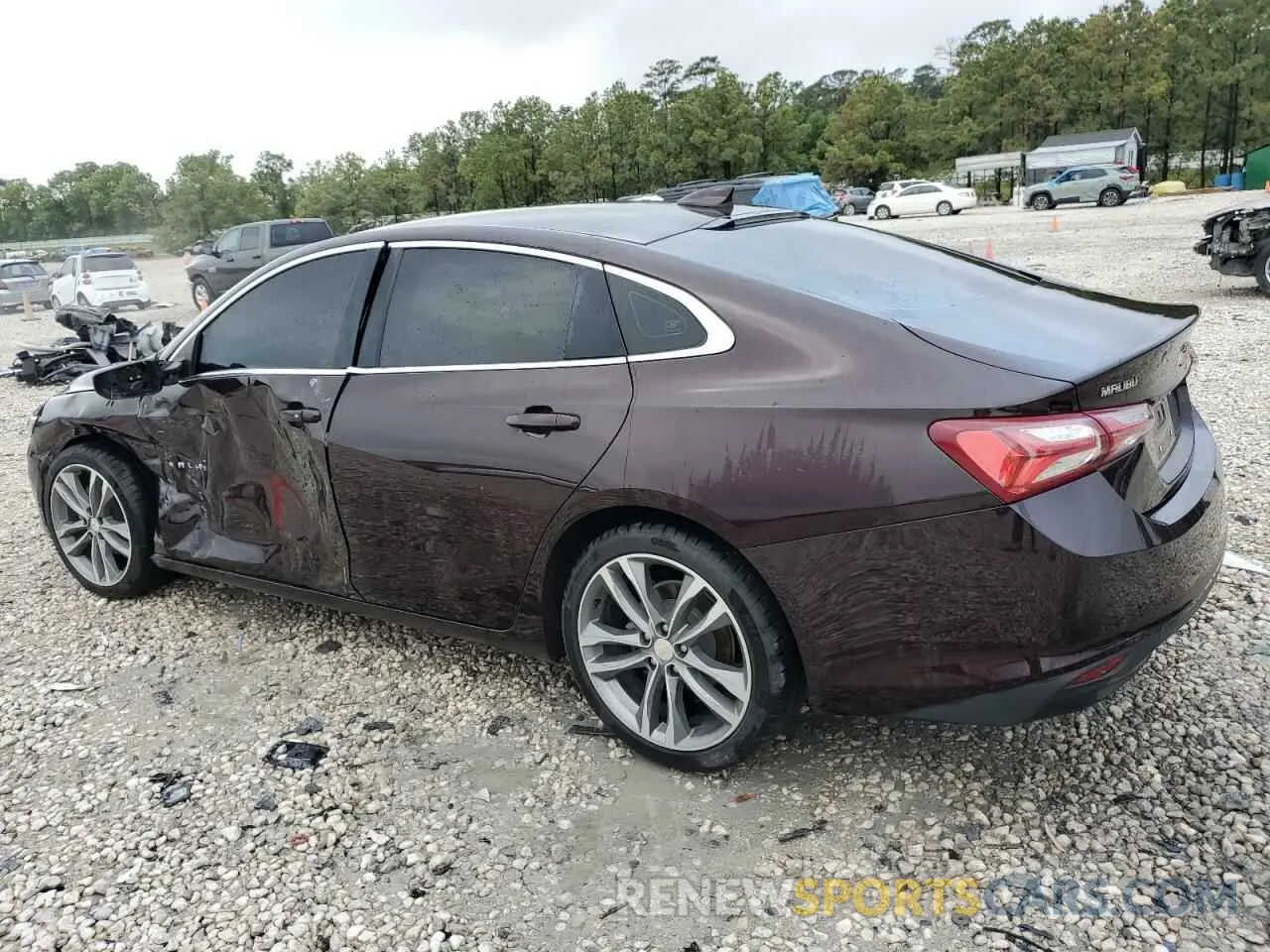 2 Photograph of a damaged car 1G1ZD5ST1MF005414 CHEVROLET MALIBU 2021