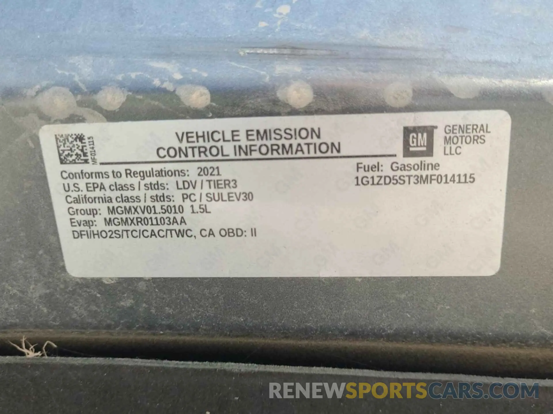 23 Фотография поврежденного автомобиля 1G1ZD5ST3MF014115 CHEVROLET MALIBU 2021