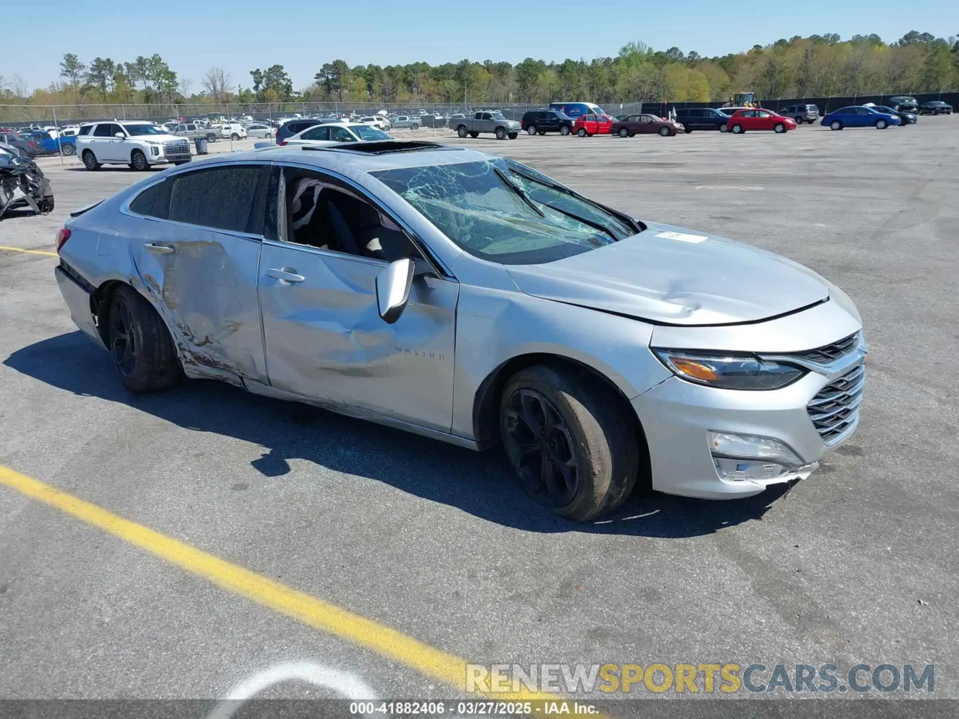 1 Фотография поврежденного автомобиля 1G1ZD5ST3MF014793 CHEVROLET MALIBU 2021