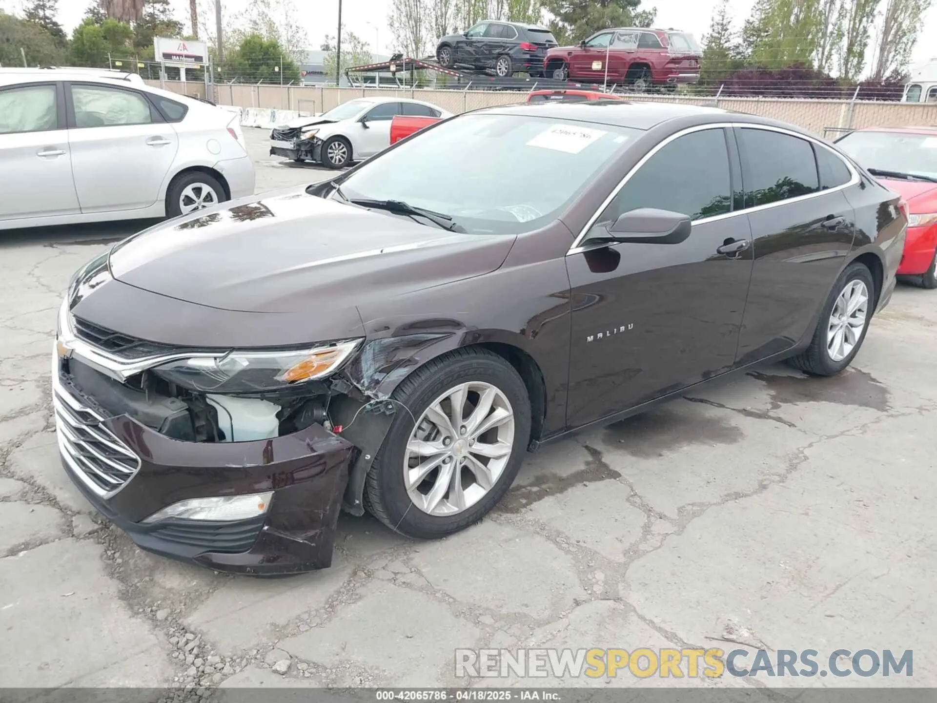 2 Photograph of a damaged car 1G1ZD5ST3MF050869 CHEVROLET MALIBU 2021